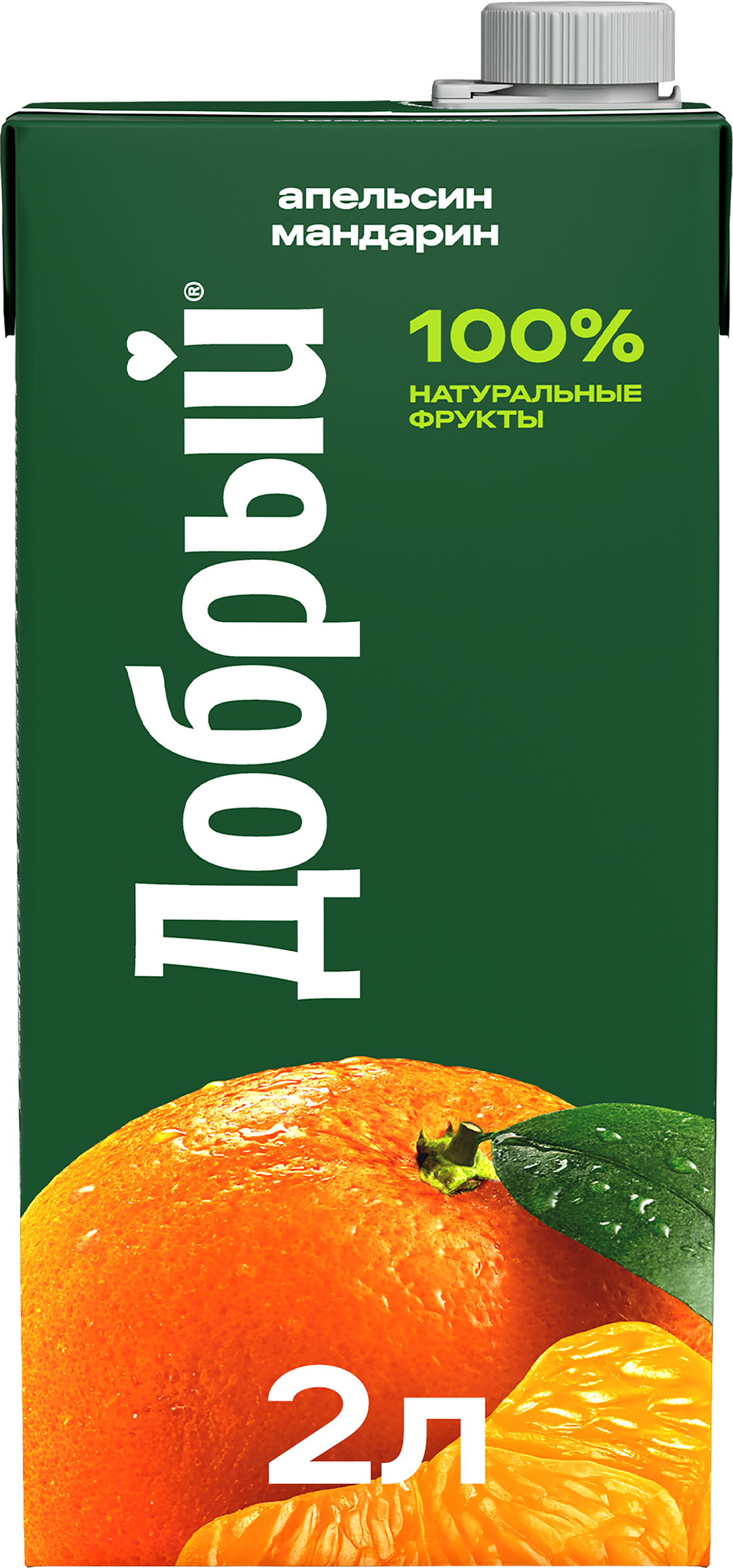 Изображение товара Напиток сокосодержащий ДОБРЫЙ Апельсин, мандарин 2л