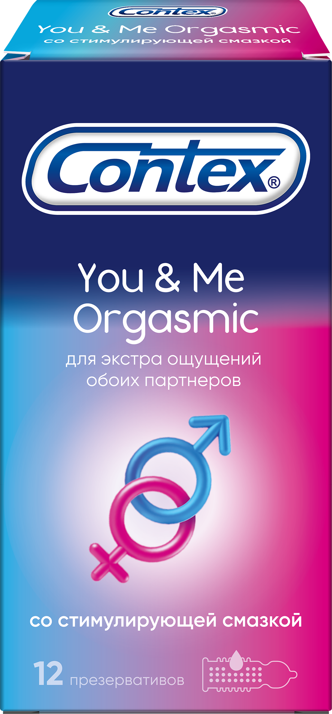 Изображение товара Презервативы CONTEX You&me Orgasmic 12шт натуральный латекс