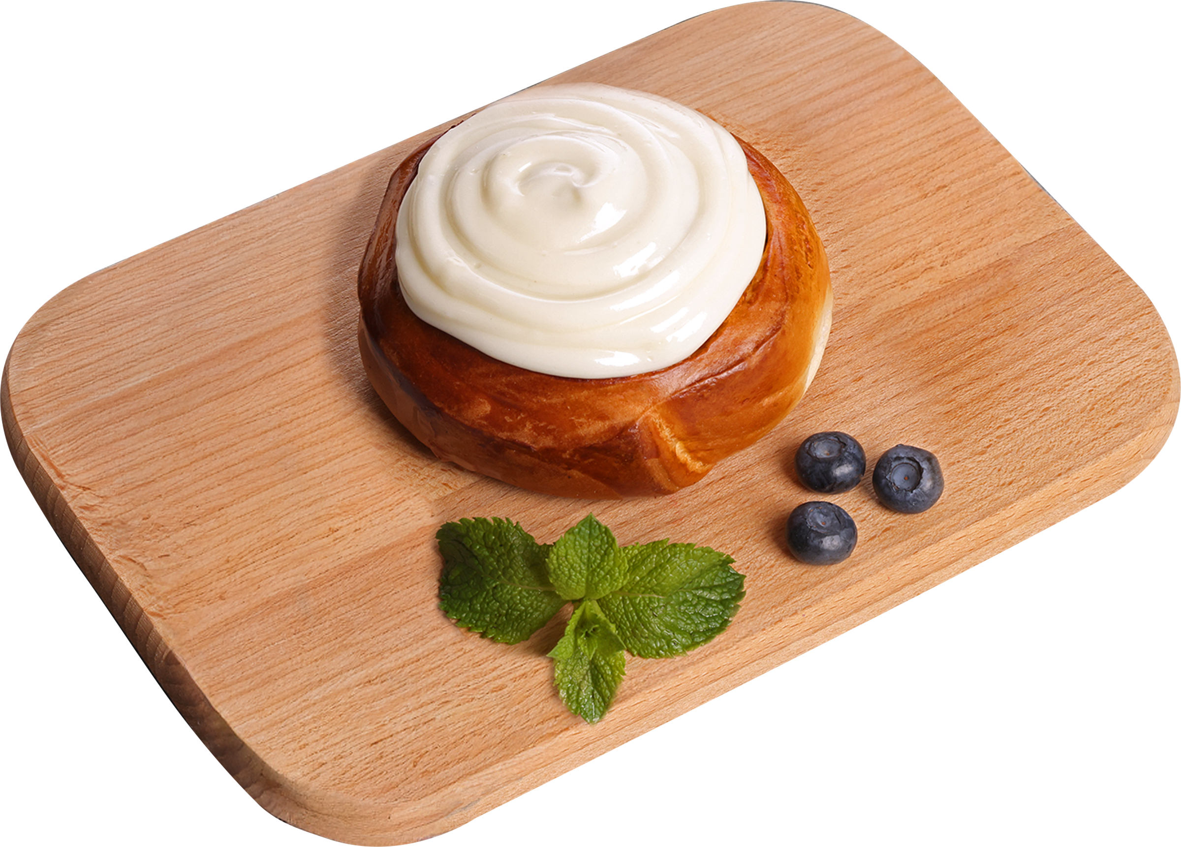 Изображение товара Булочка Синабон с корицей и помадкой, 130г - вкусное классическое изделие