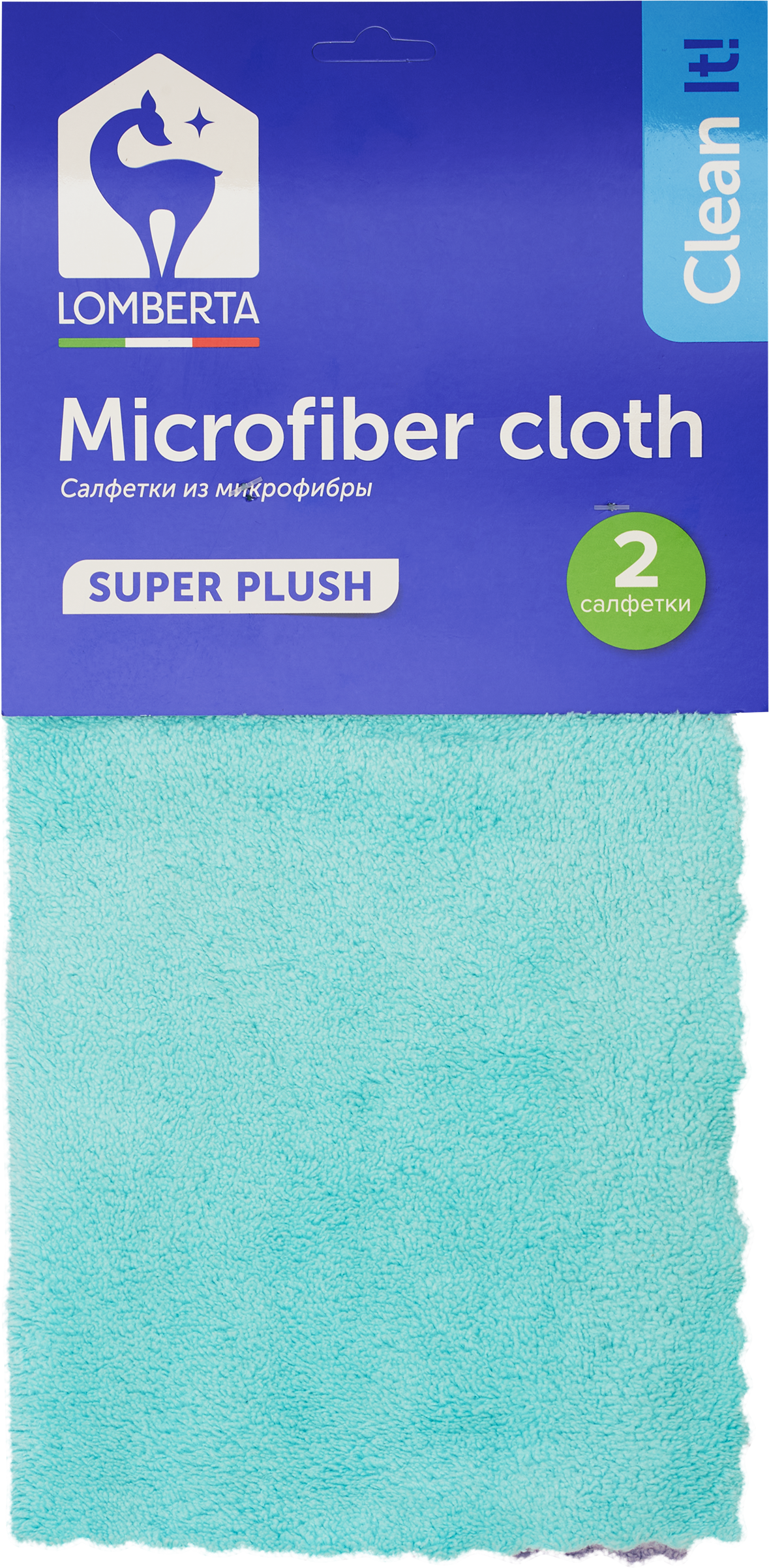 Изображение товара Салфетки микрофибра LOMBERTA Super plush 2 шт для уборки деликатных поверхностей