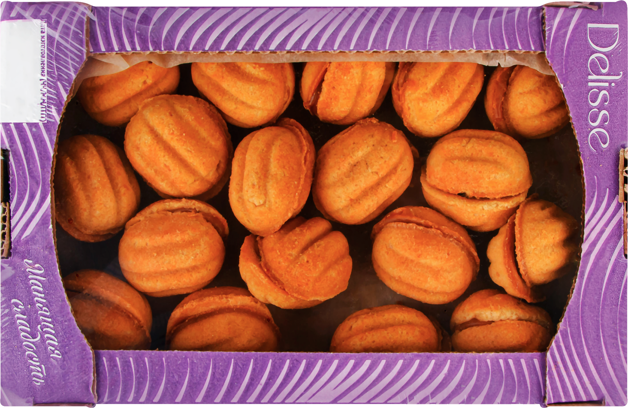 Изображение товара Печенье сдобное DELISSE Орешек со вкусом вареной сгущенки 500г