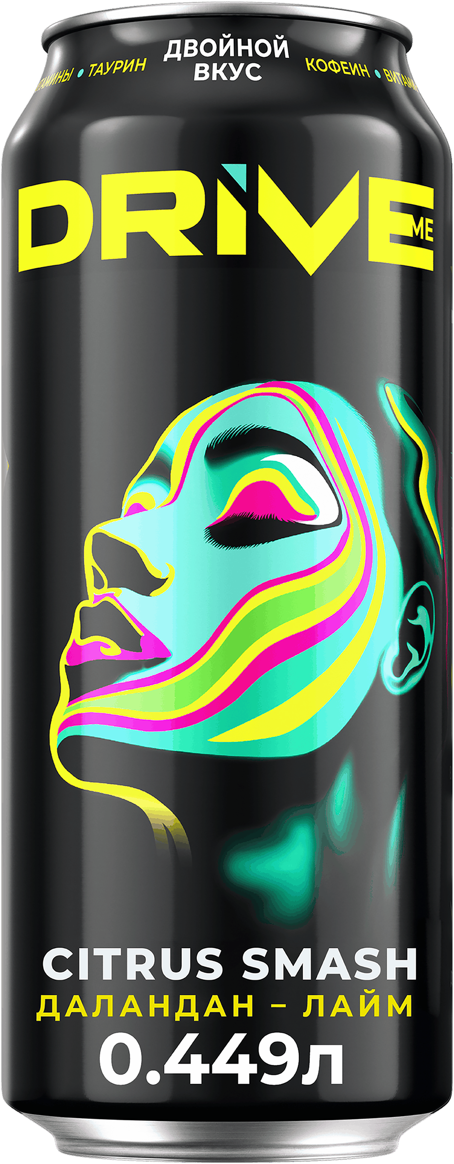 Изображение товара Энергетический напиток DRIVE ME Цитрус газированный 0.449л