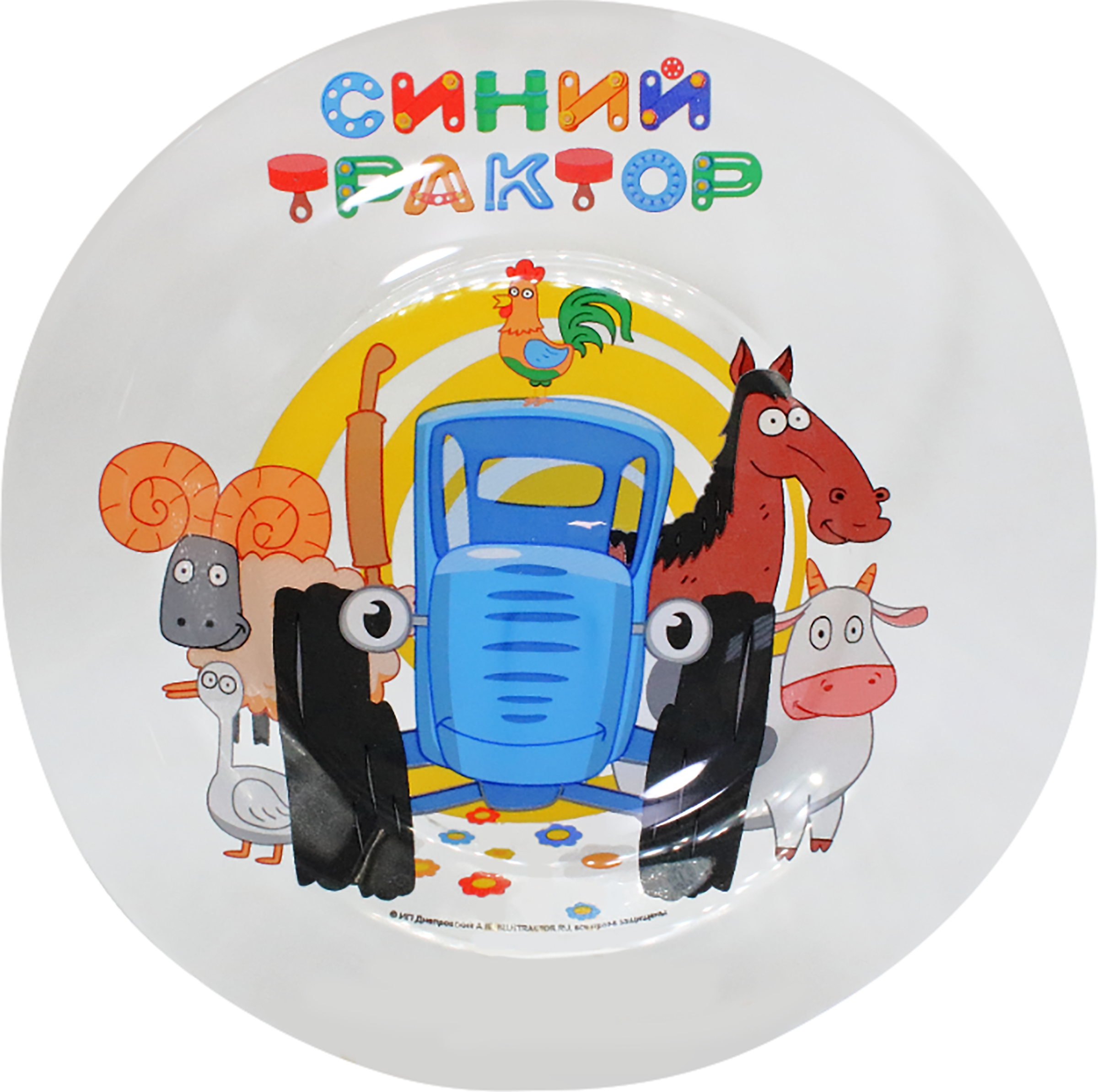 Изображение товара Набор посуды СИНИЙ ТРАКТОР кружка, салатник и тарелка, Арт. СТН3-1, СТН3-2