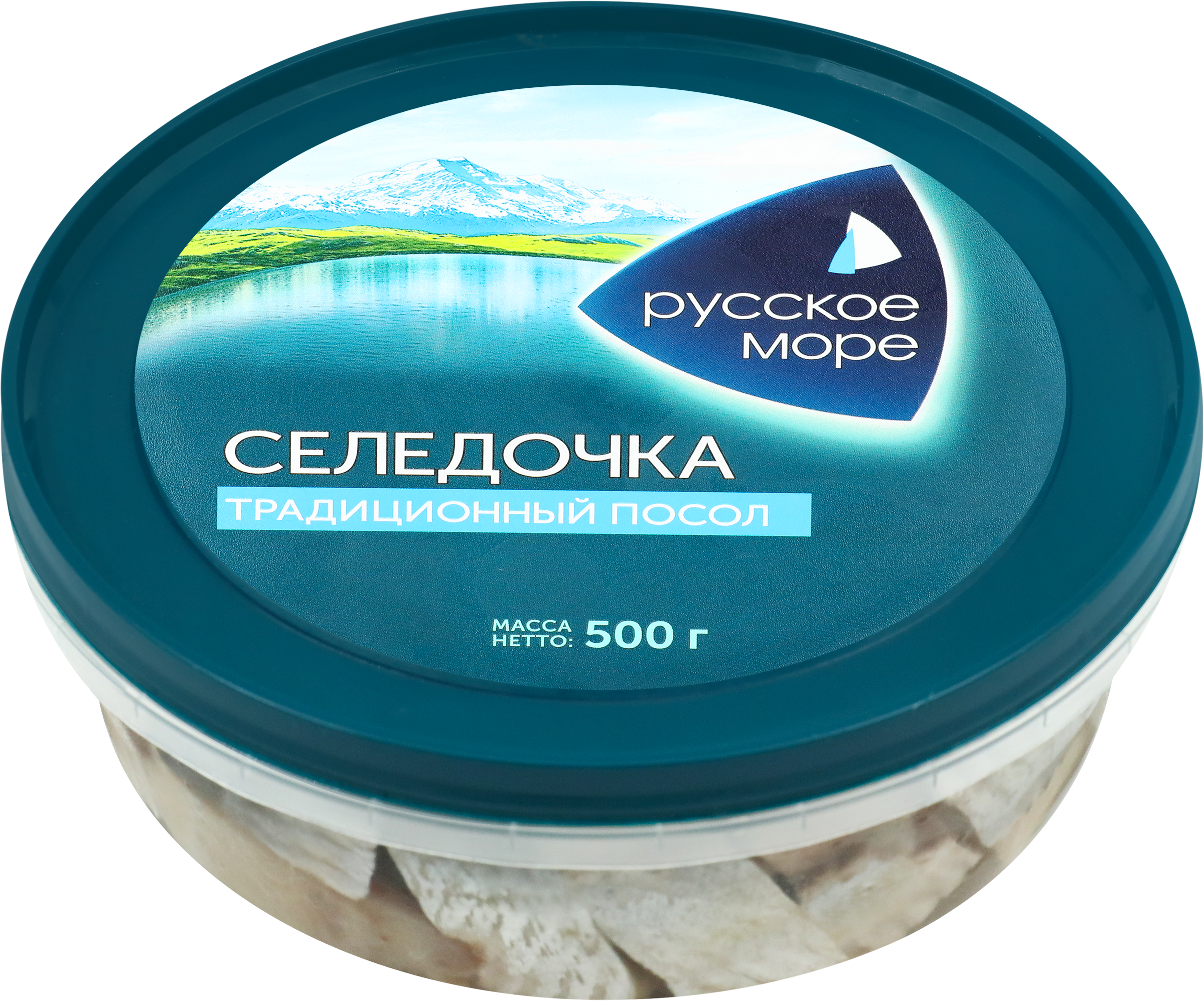 Изображение товара Сельдь Тихоокеанская слабосоленая РУССКОЕ МОРЕ филе в масле 500г