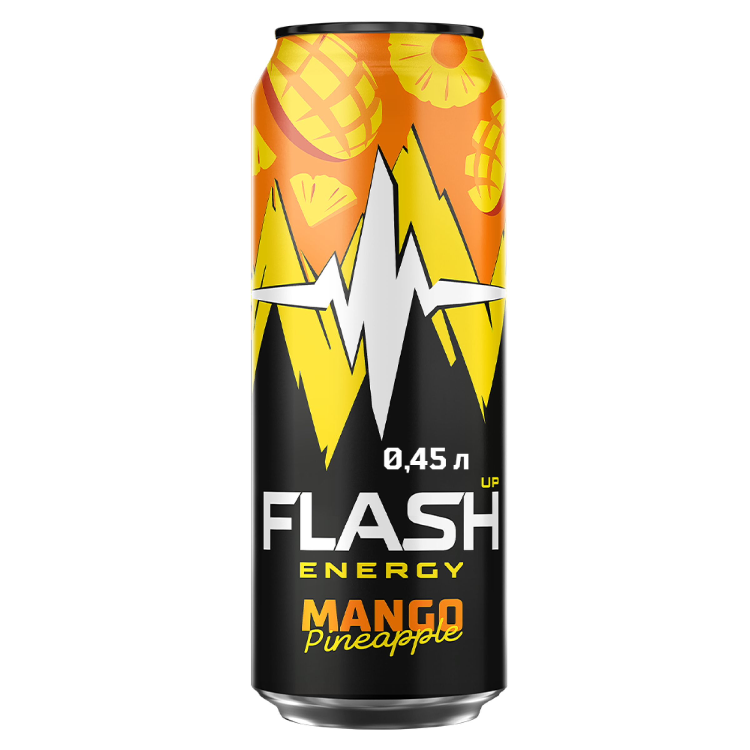 Изображение товара Энергетический напиток FLASH UP Манго-Ананас 0.45 литра газированный