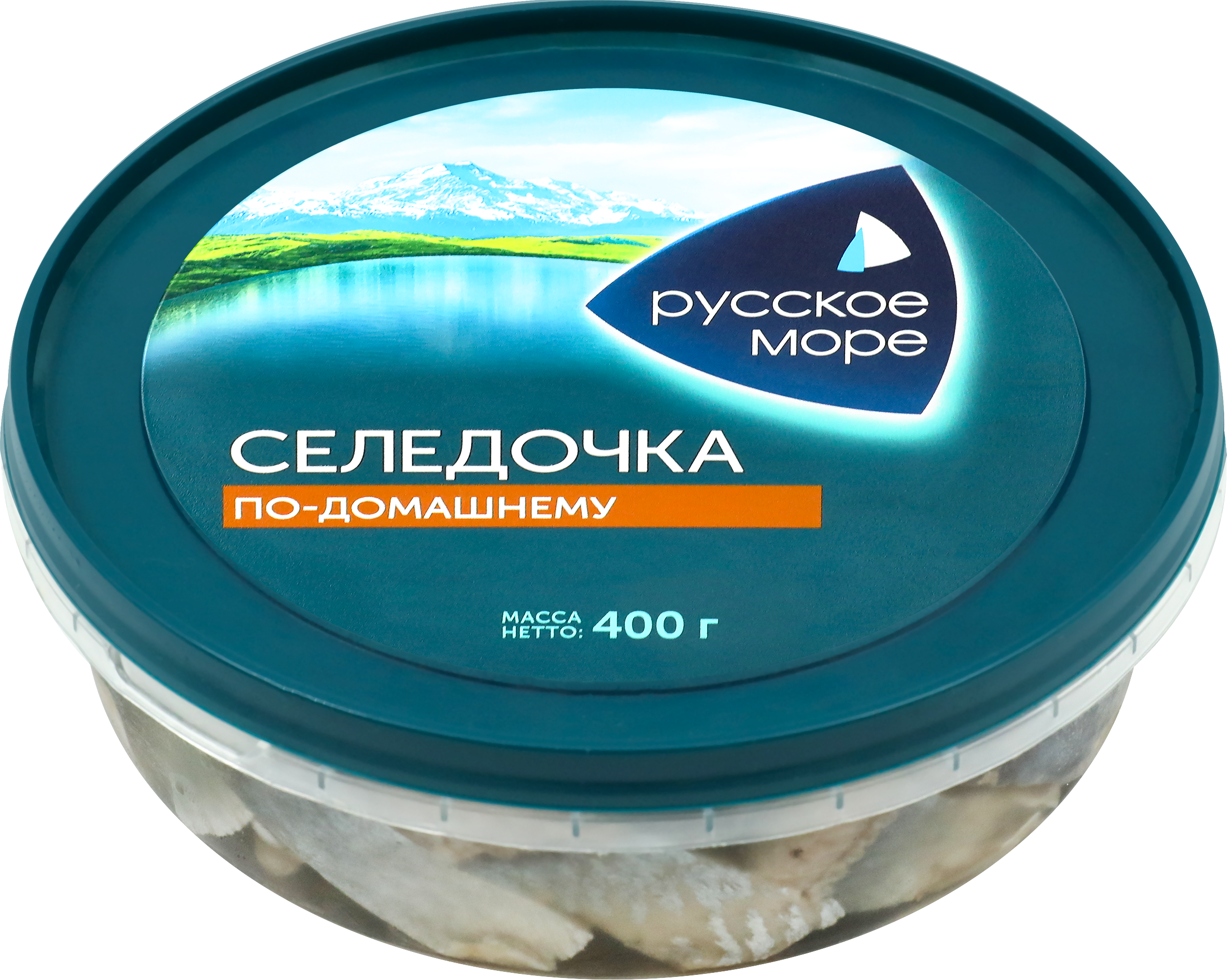 Изображение товара Сельдь Тихоокеанская слабосоленая РУССКОЕ МОРЕ Селедочка По-домашнему, филе-кусочки в масле, 400г