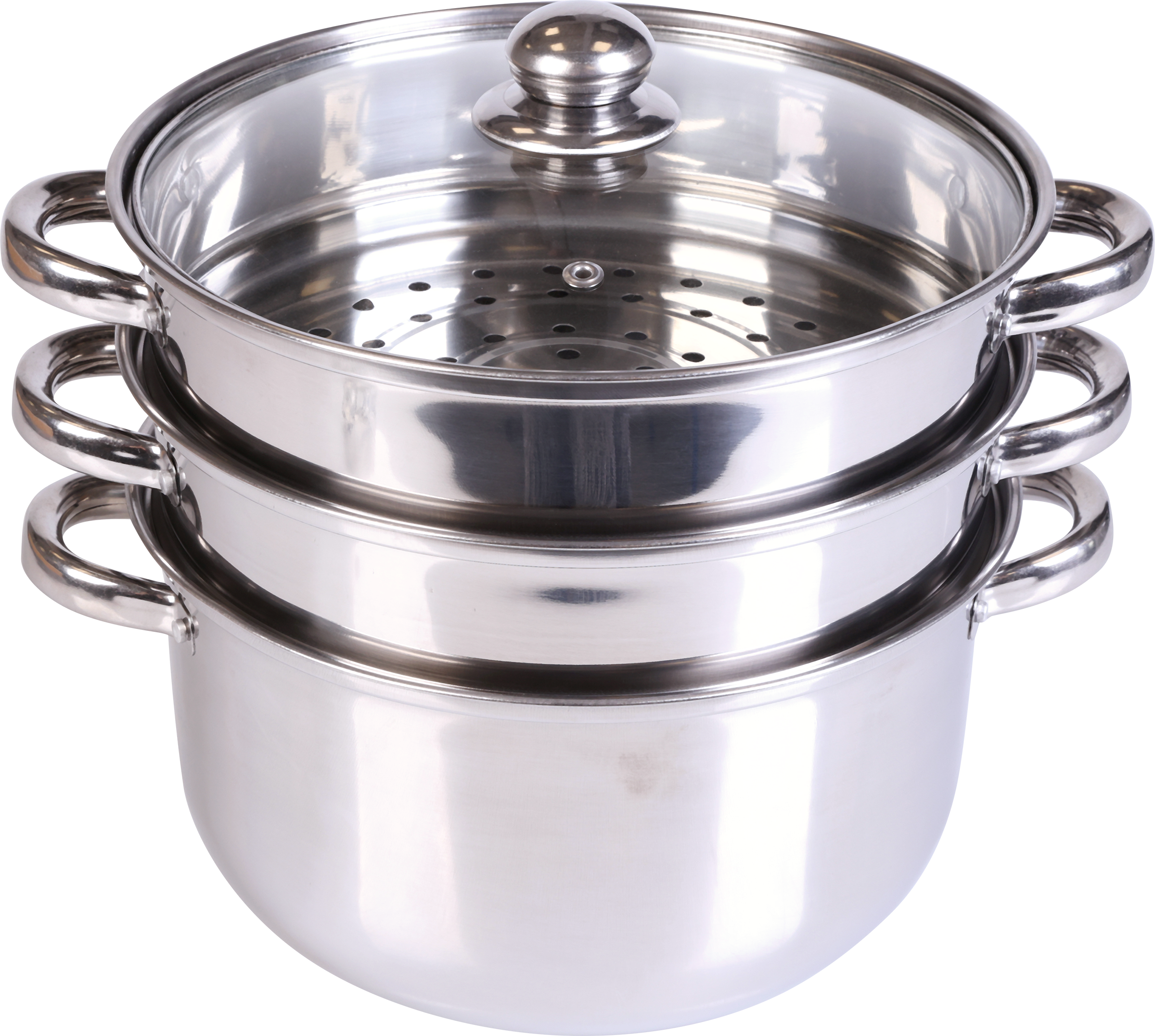 Изображение товара Мантоварка/пароварка HOMECLUB Daily 3 яруса, d=24см, 5л, нержавеющая сталь, Арт. TG-SP1