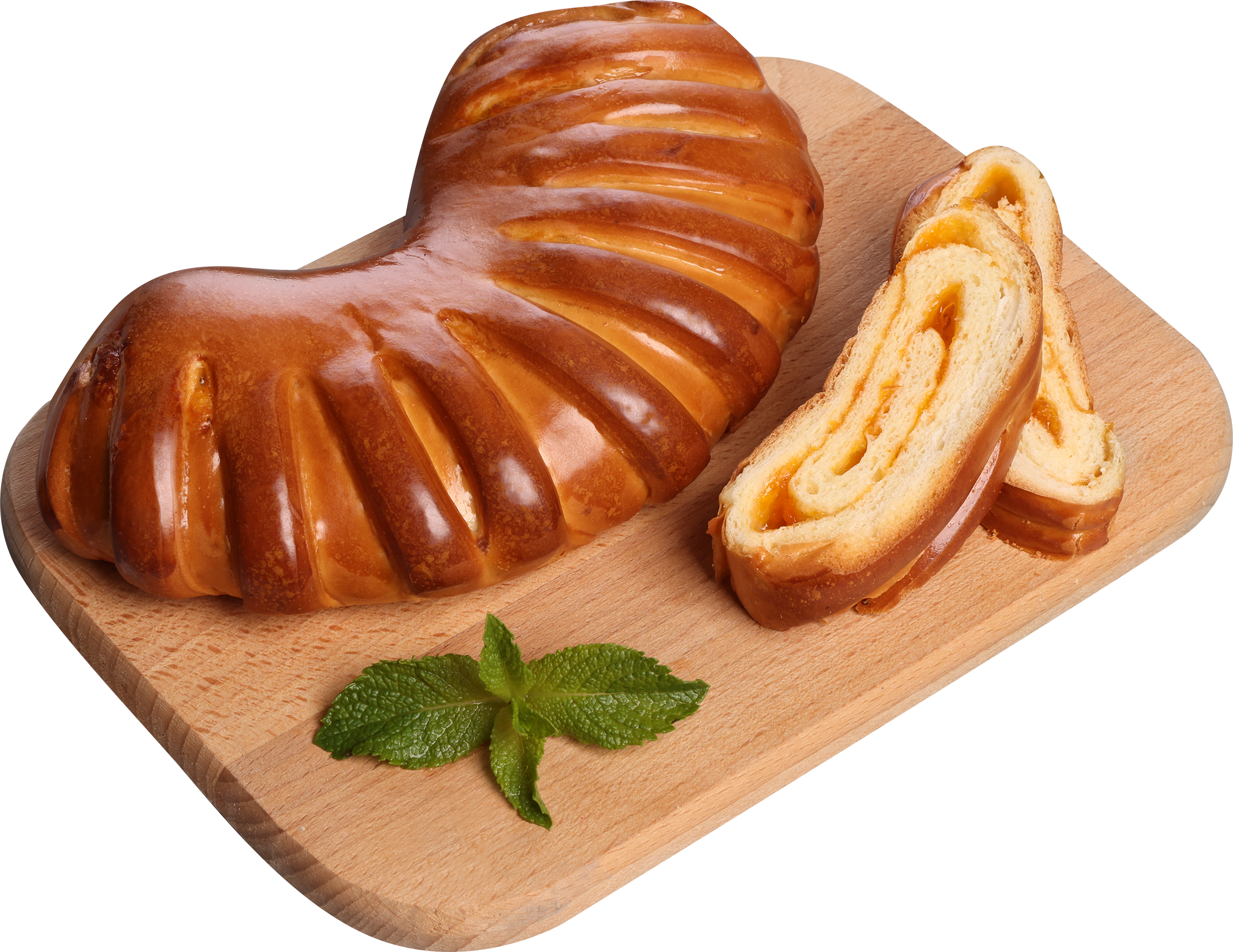 Изображение товара Рогалик с курагой 170г Вкусная сдобная выпечка натуральные ингредиенты