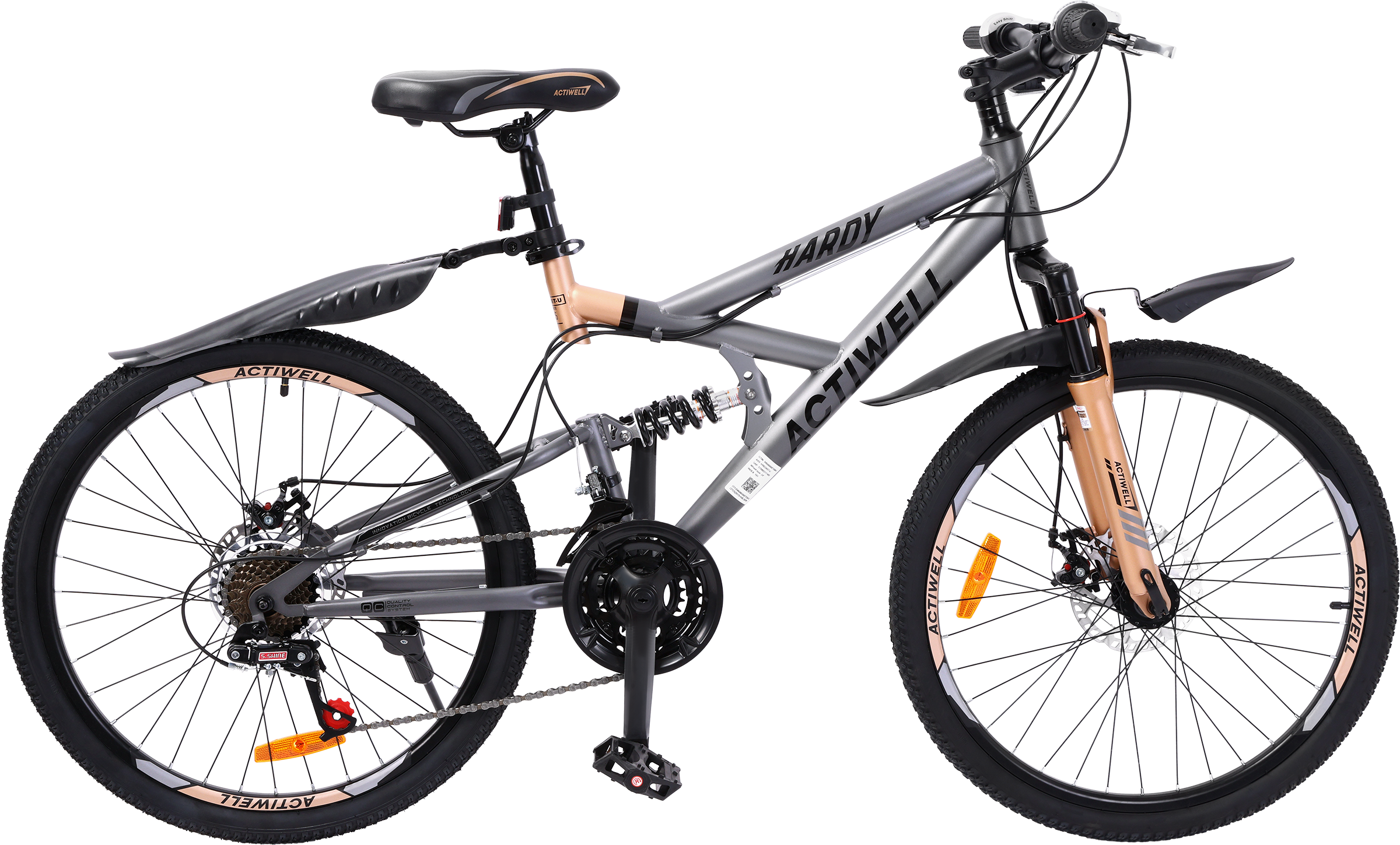 Изображение товара ACTIWELL Hardy 24'', рама стальная, 18 скоростей, мужской/универсальный, арт. HRD24ST-U