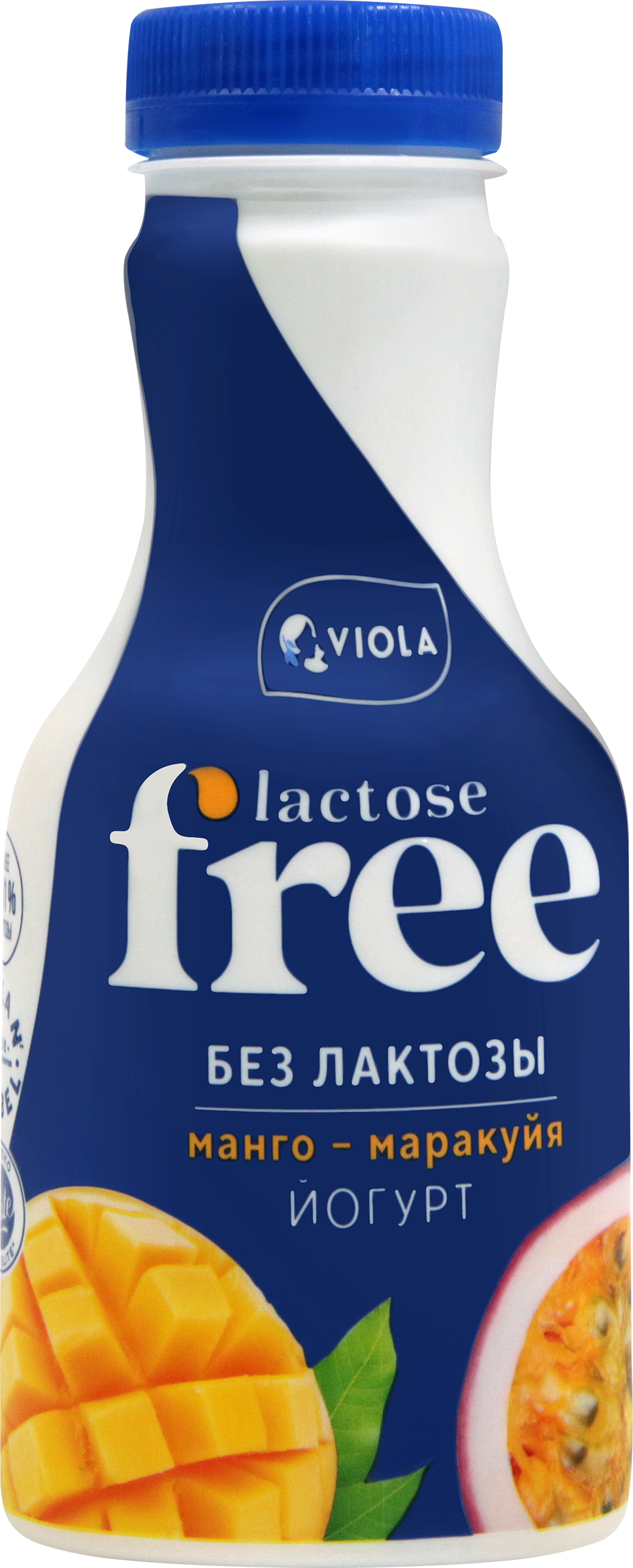 Изображение товара Йогурт питьевой VIOLA Free Манго маракуйя безлактозный 270г