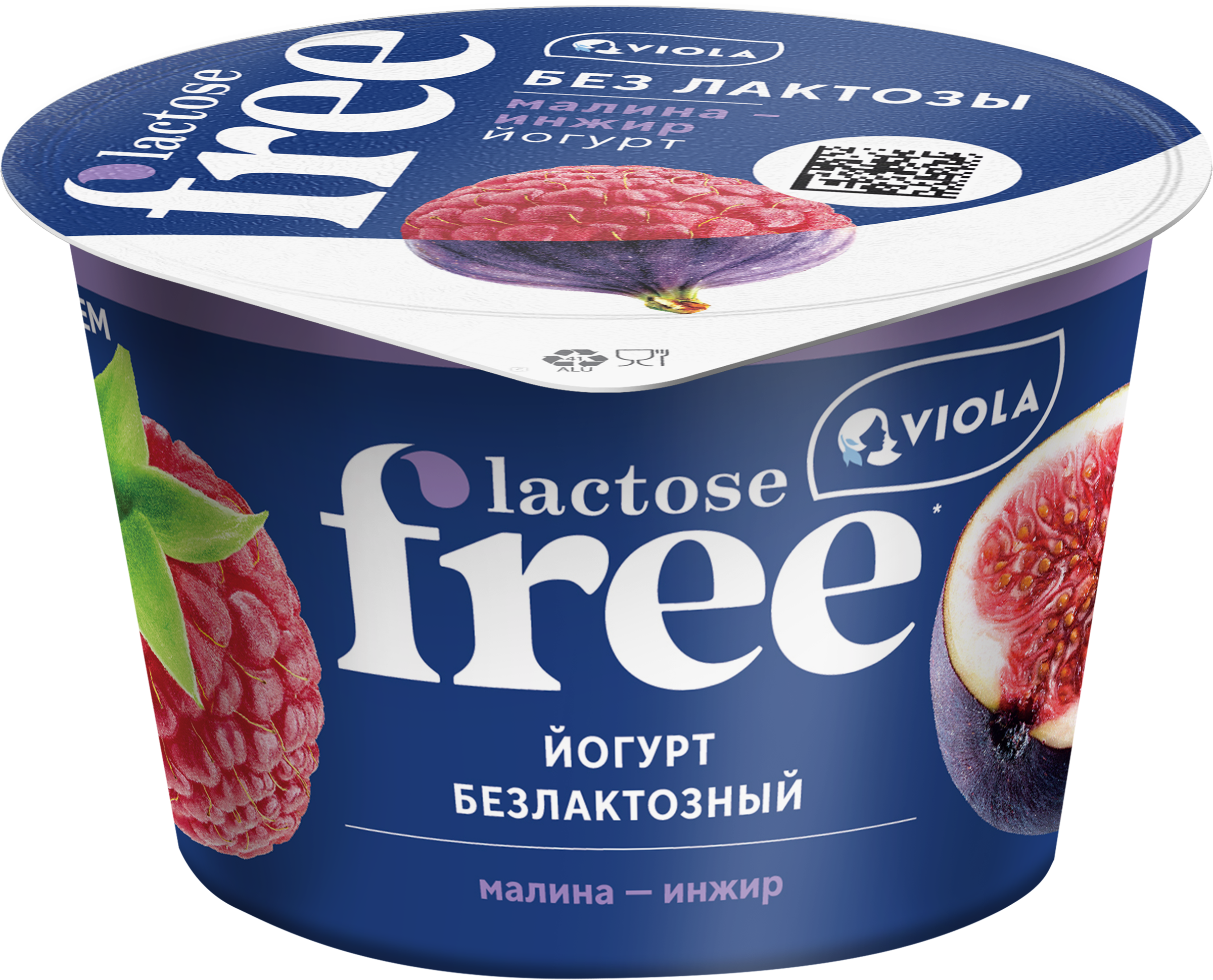 Изображение товара Йогурт VIOLA Free Малина, инжир безлактозный 2,7%, без змж, 180г Изображение товара Йогурт VIOLA Free Малина, инжир безлактозный 2,7%, без змж, 180г