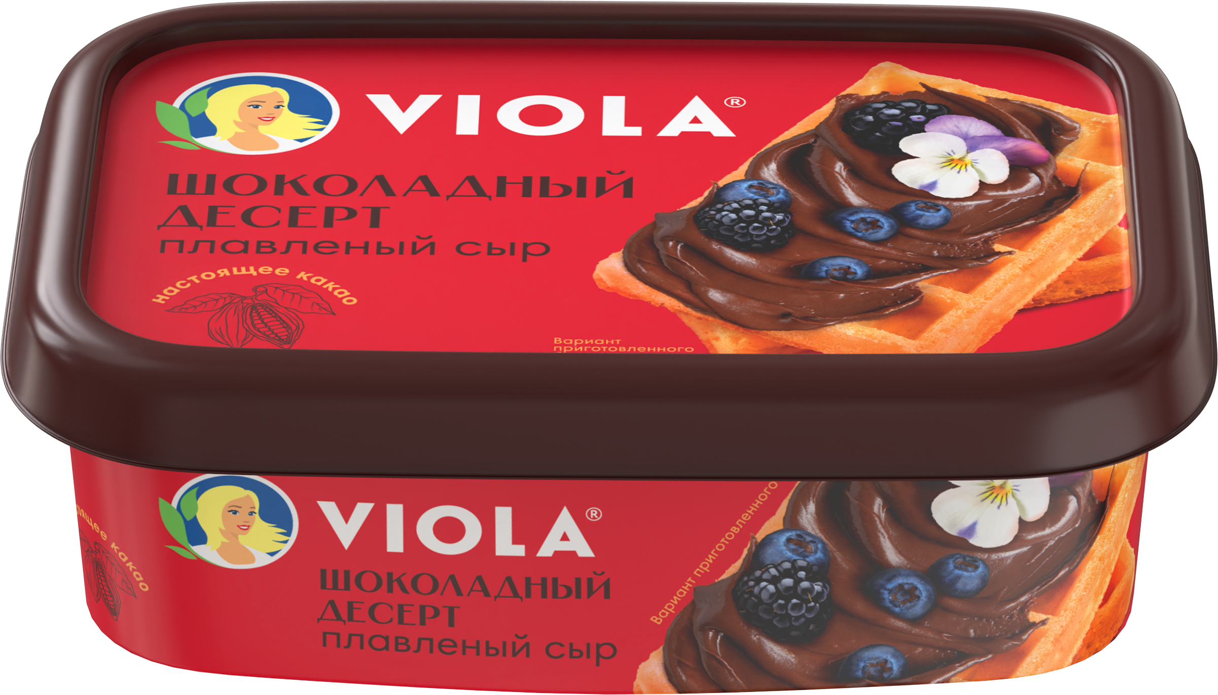 Изображение товара Сыр плавленый VIOLA Шоколадный десерт 30%, без змж, 180г