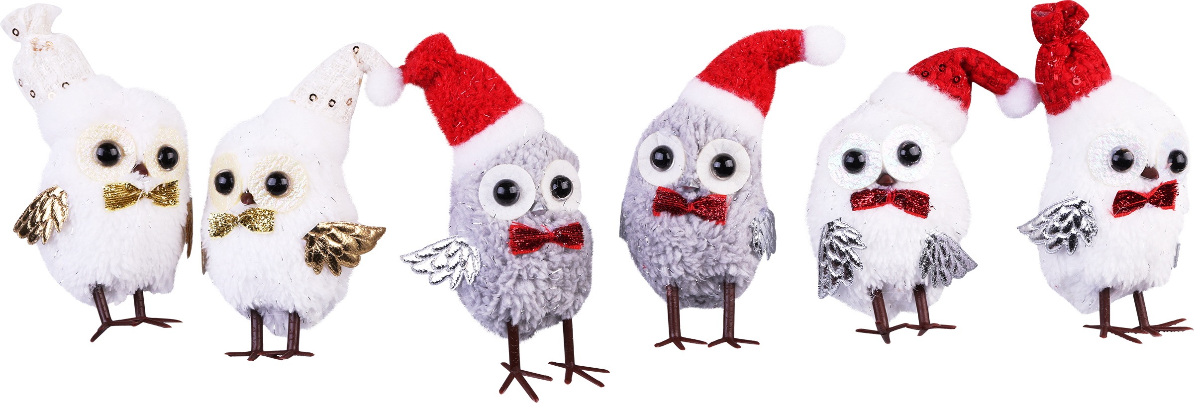 Изображение товара Украшение елочное Совушка в новогоднем колпаке 11см HOMECLUB яркий праздничный декор