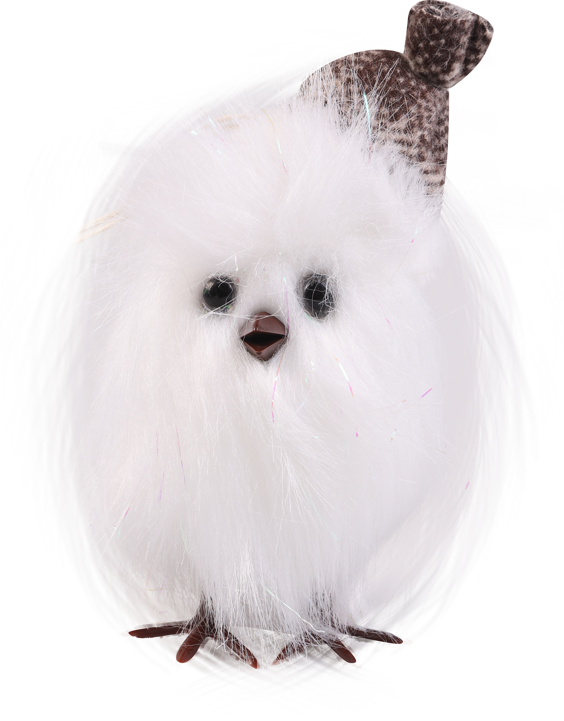 Изображение товара Украшение елочное HOMECLUB Пушистая совушка 12см Арт. 23А-3221