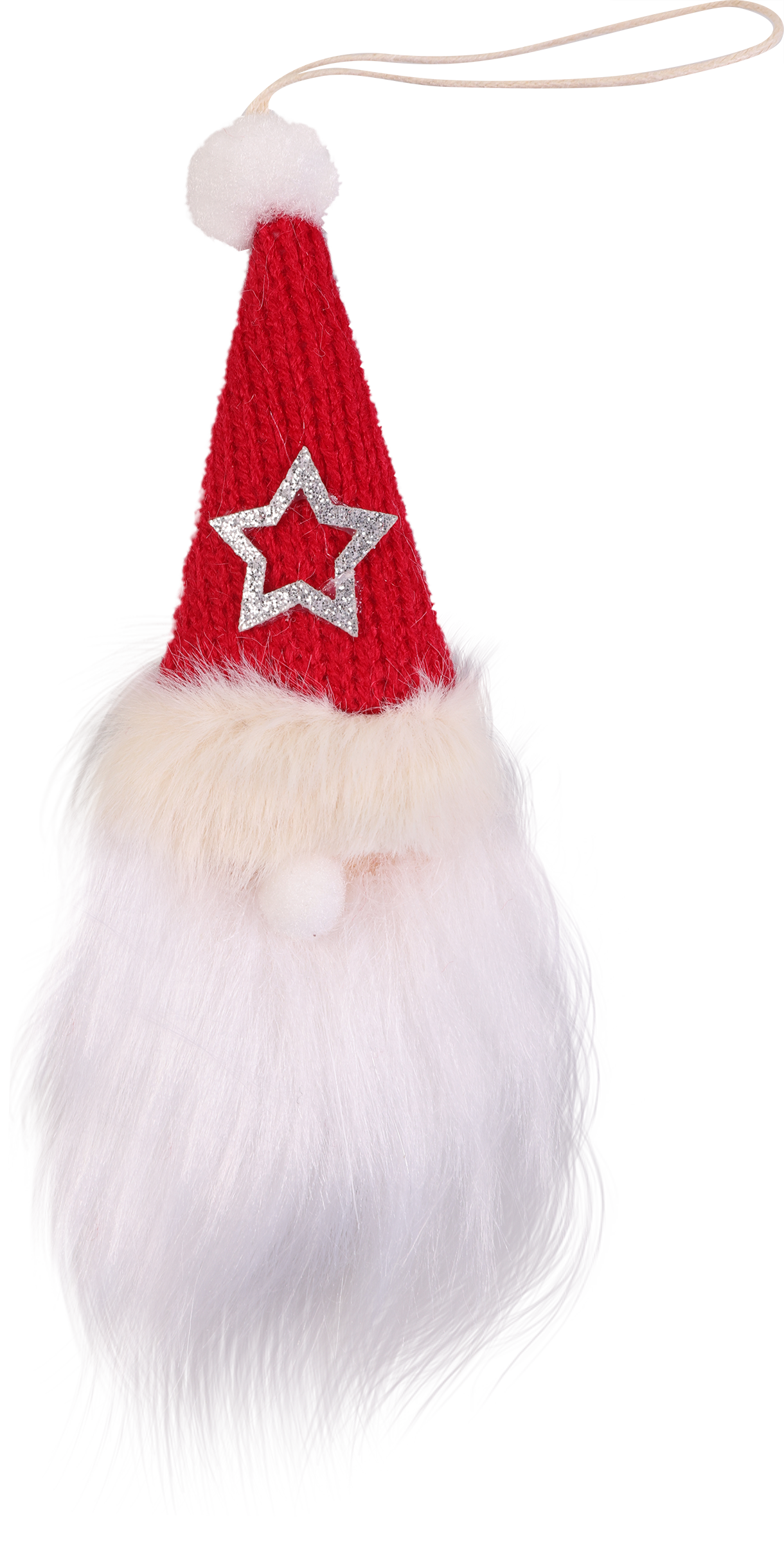 Изображение товара Украшение елочное HOMECLUB Гном в шапке со звездой 14см Арт. 23C-5680A