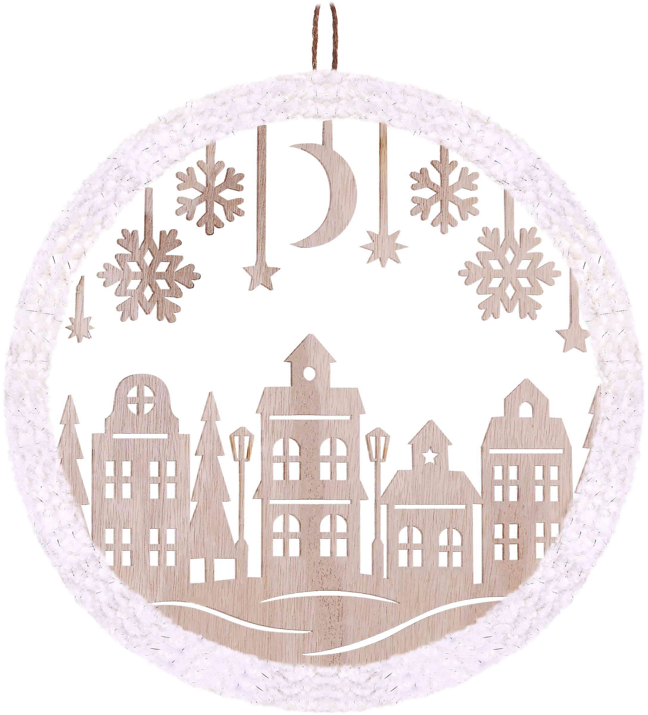 Изображение товара Подвеска новогодняя HOMECLUB Рождественские дома 31см