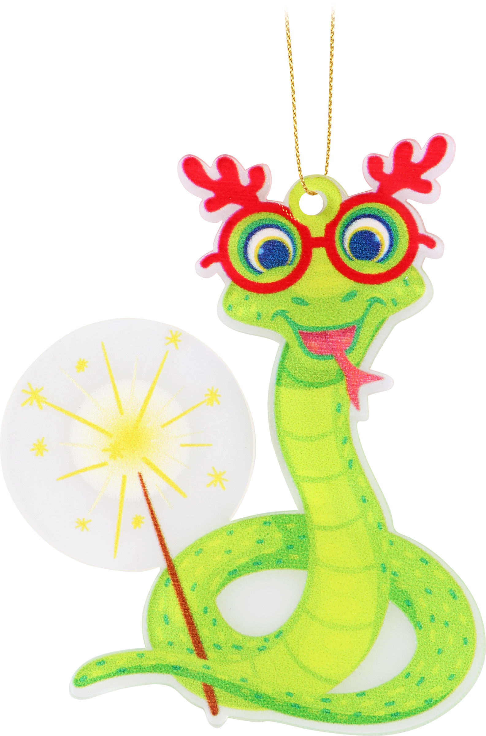 Изображение товара Украшение елочное HOMECLUB Символ года Змейка 7,2см из акрила