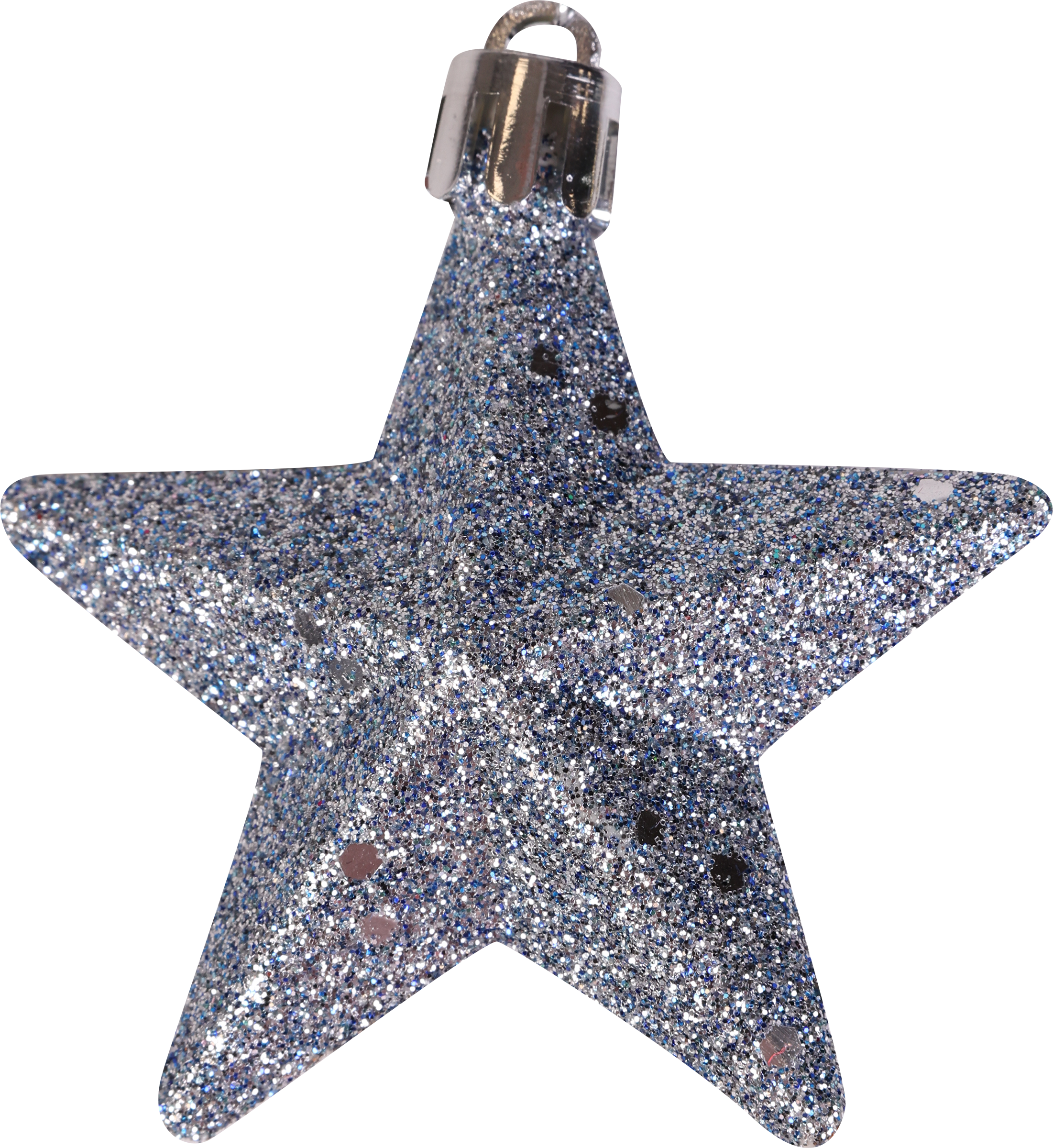 Изображение товара Набор елочных украшений HOMECLUB Звездочки 6см, 2шт, цвет в ассортименте