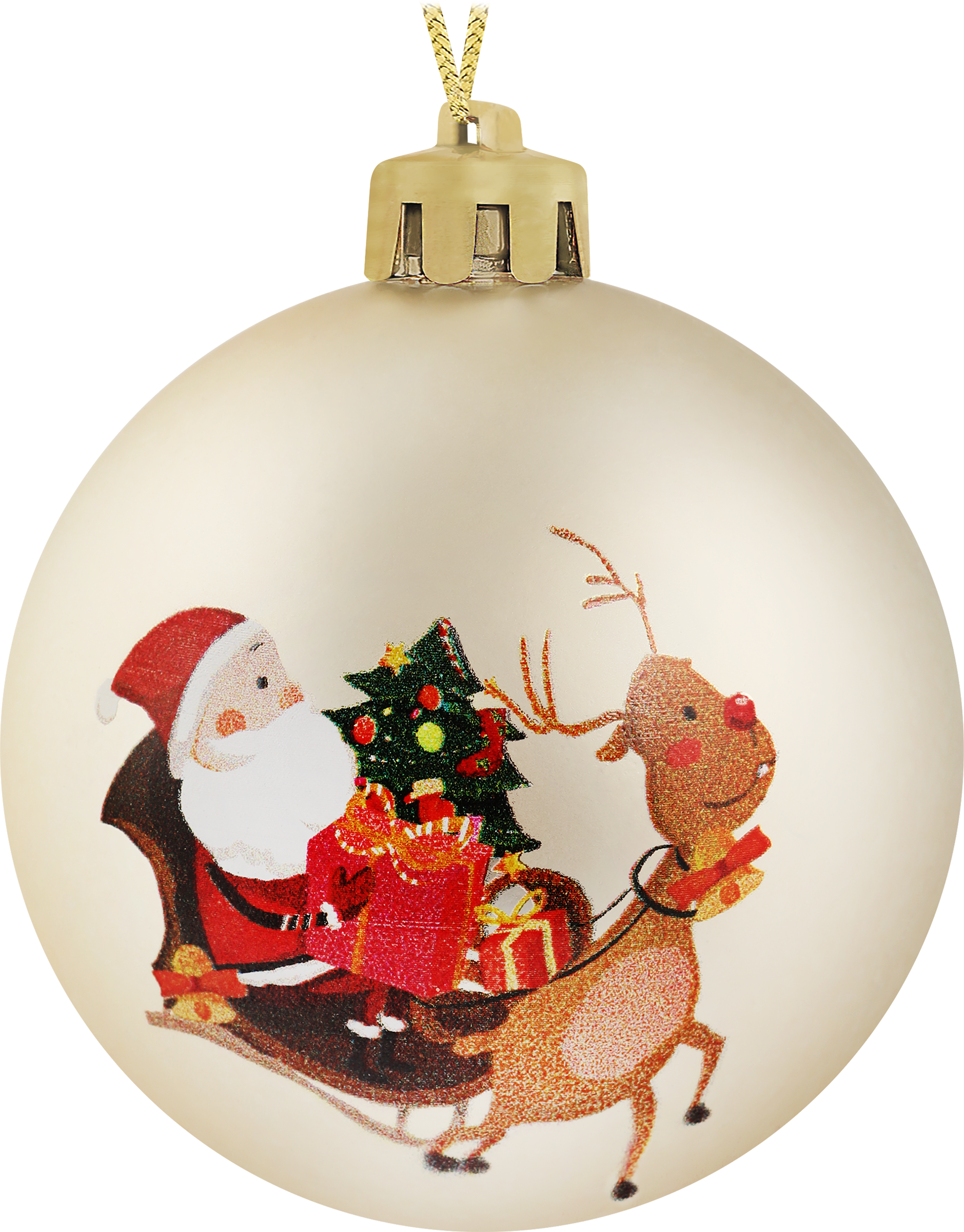 Изображение товара Шар елочный HOMECLUB Новогодние мотивы 8см, яркий праздничный декор для елки