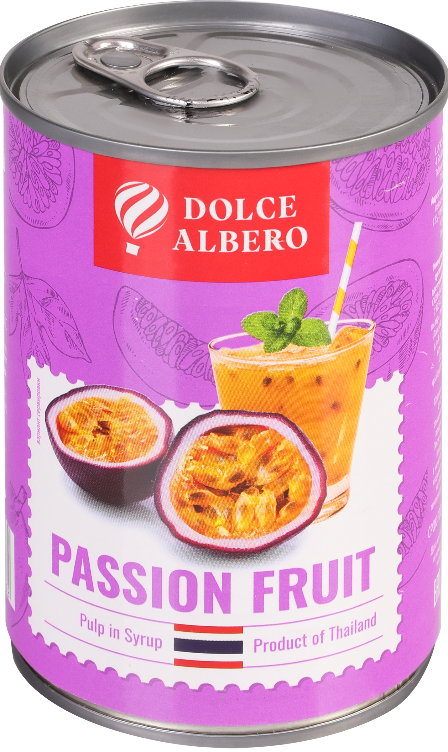 Изображение товара Маракуйя DOLCE ALBERO в сиропе, 425мл - Консервация