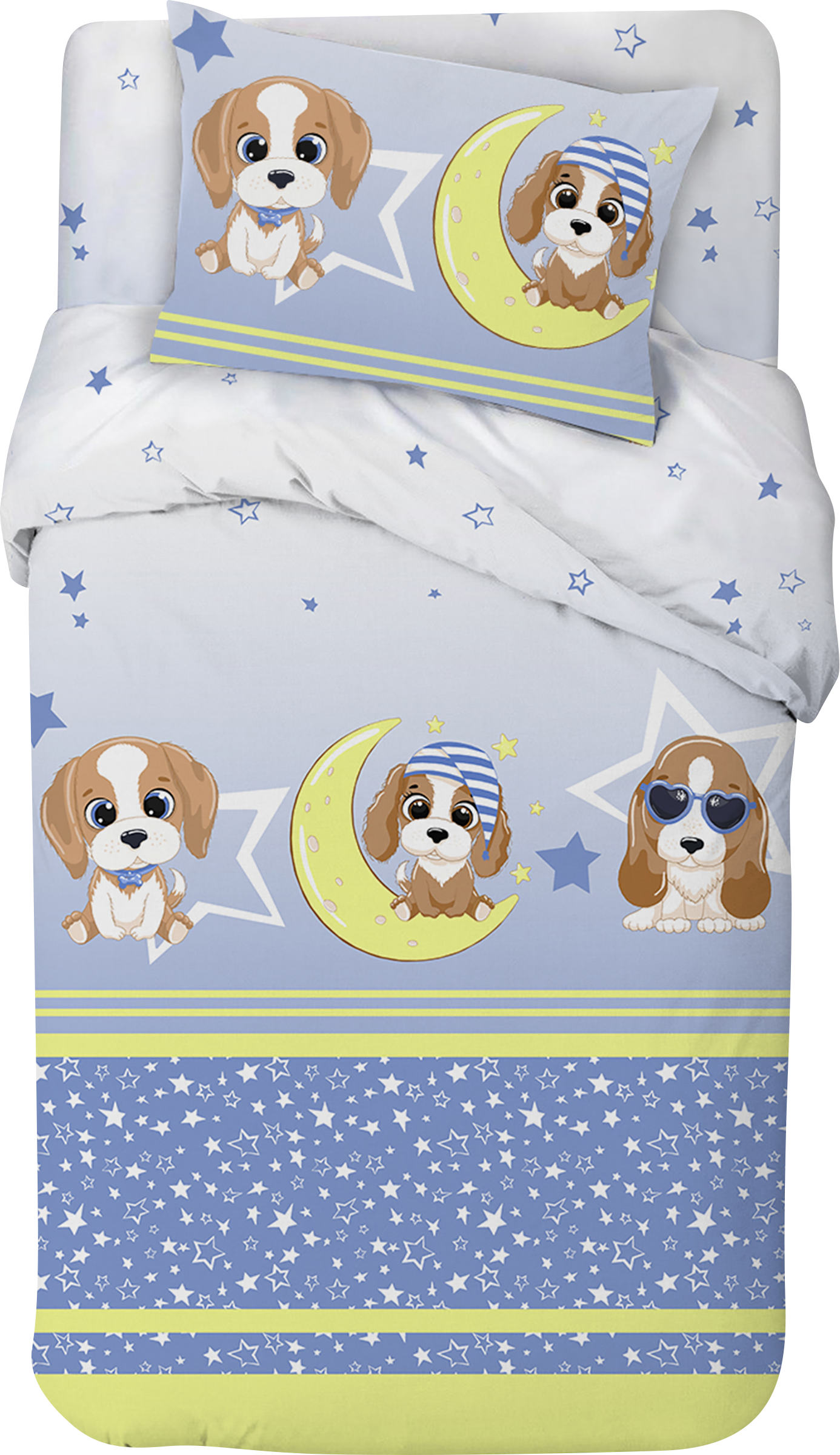 Изображение товара Комплект постельного белья детский LITTLE TIMES для детской кроватки из поплина