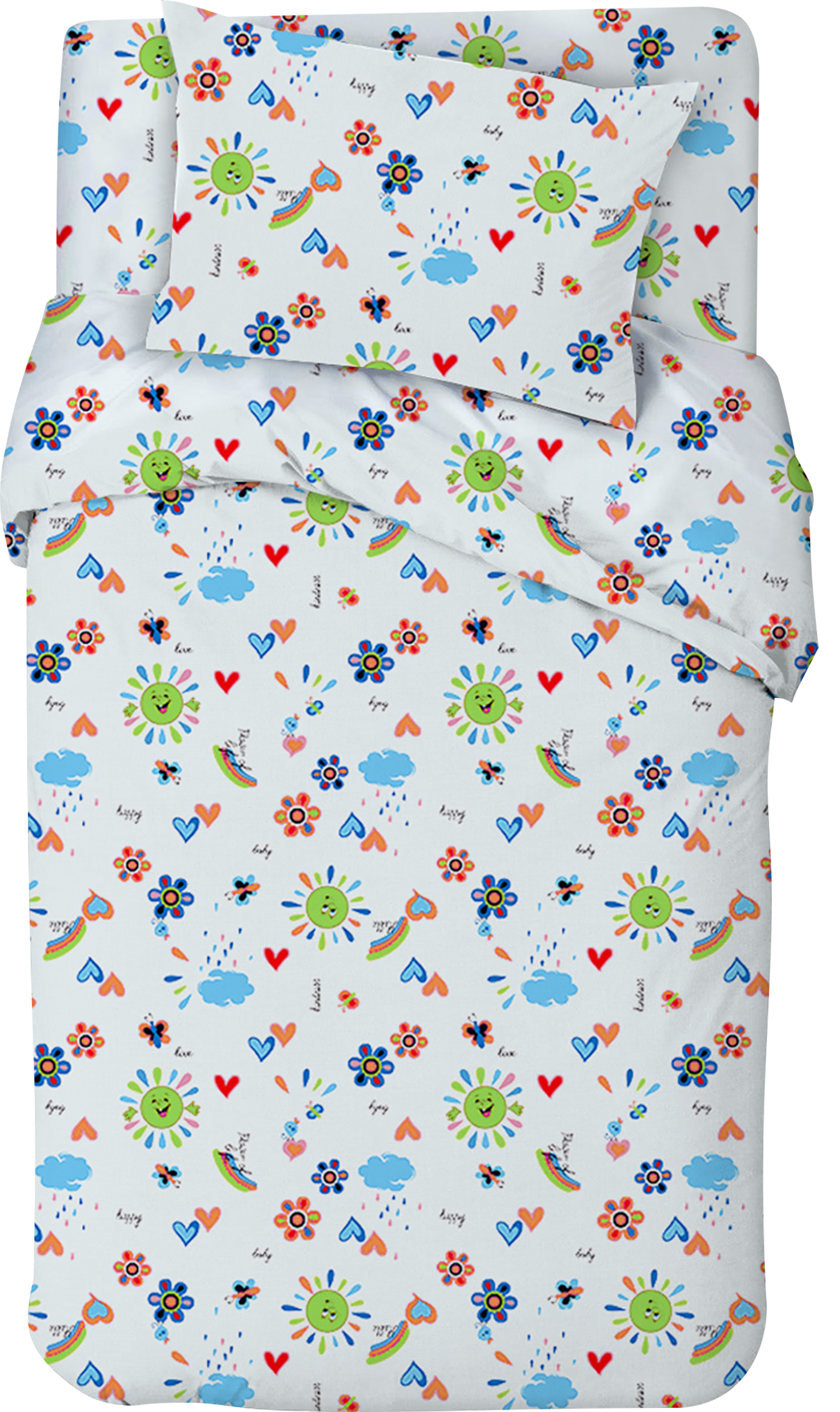 Изображение товара Простыня для детской кроватки LITTLE TIMES 100х150см бязь гипоаллергенная