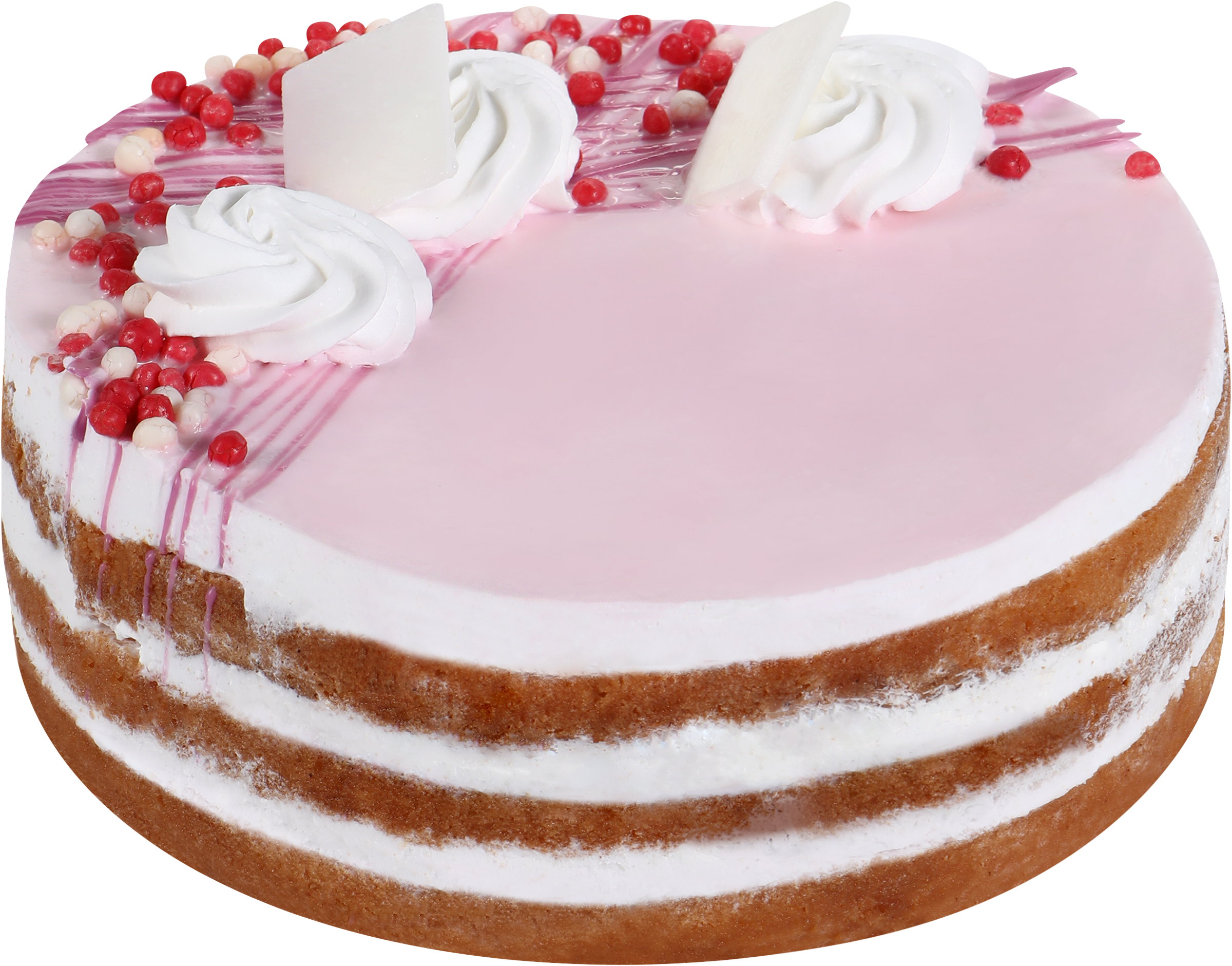 Изображение товара Торт ВЫБОР СЕМЬИ Нежность 550 г бисквитный с клубнично-яблочным конфитюром