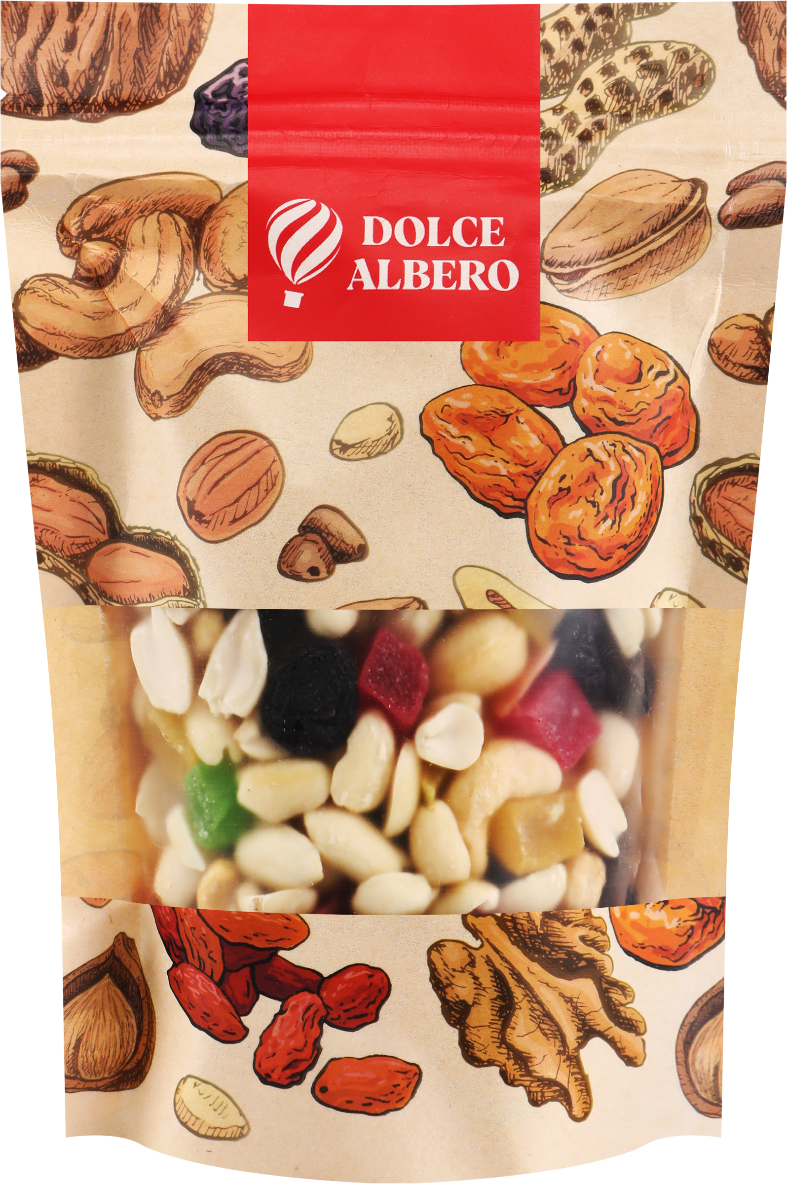 Изображение товара Фруктово-ореховая смесь DOLCE ALBERO Спортивная, 150г для энергии и перекусов