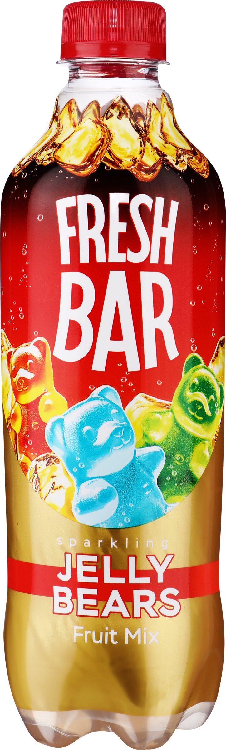 Изображение товара Напиток FRESH BAR Мармеладные мишки 0.48л сильногазированный