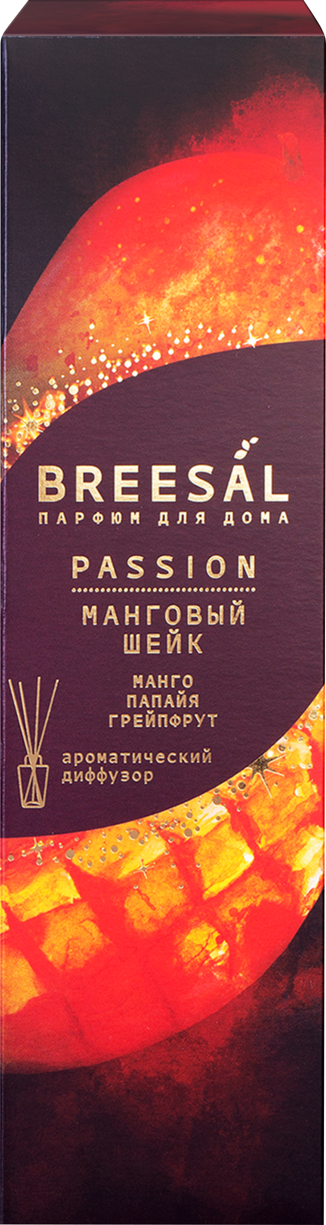 Изображение товара Ароматический диффузор BREESAL Passion Манговый шейк 70мл натуральный аромат