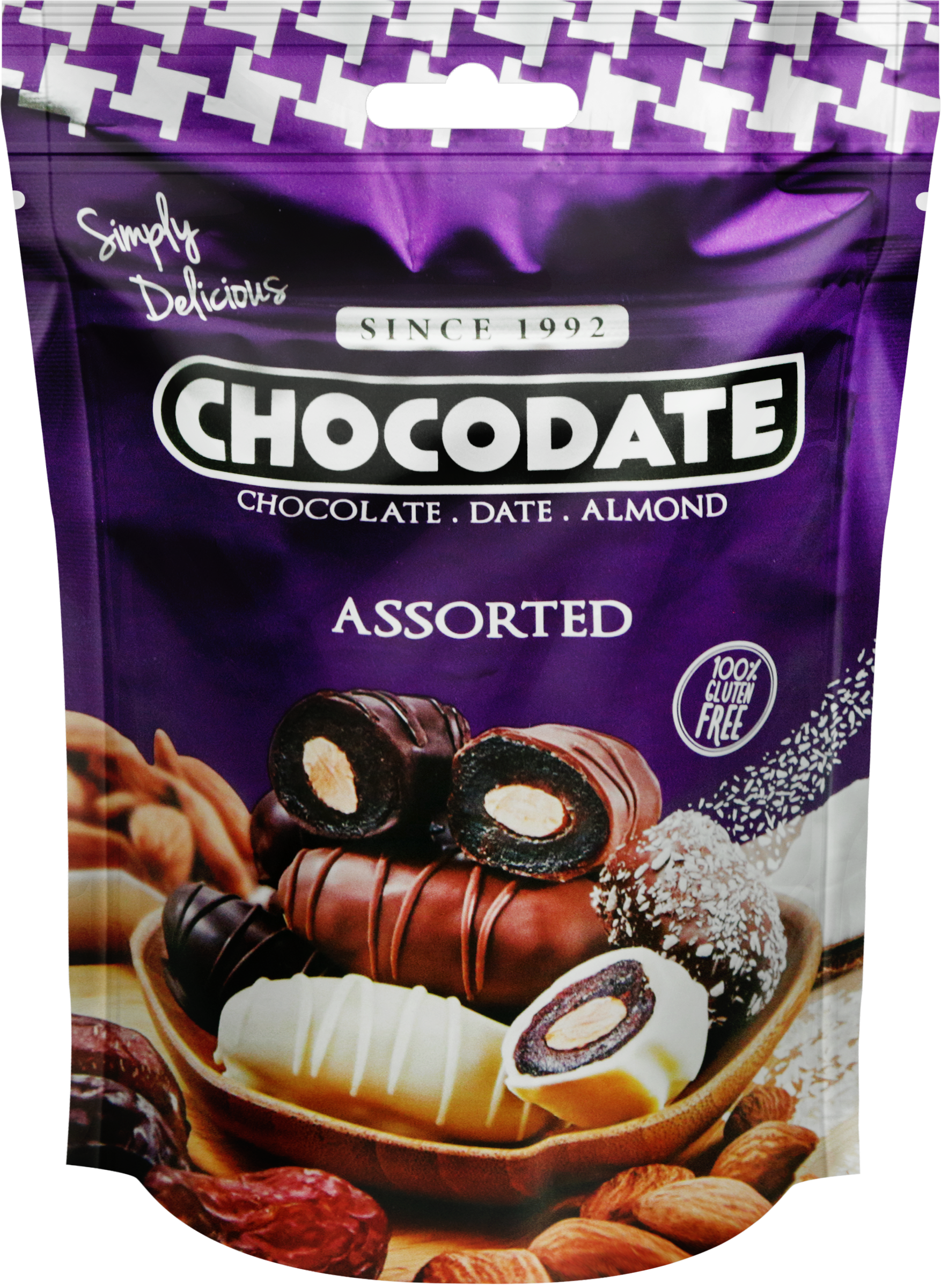 Изображение товара Финики CHOCODATE Ассорти с миндалем, 100г