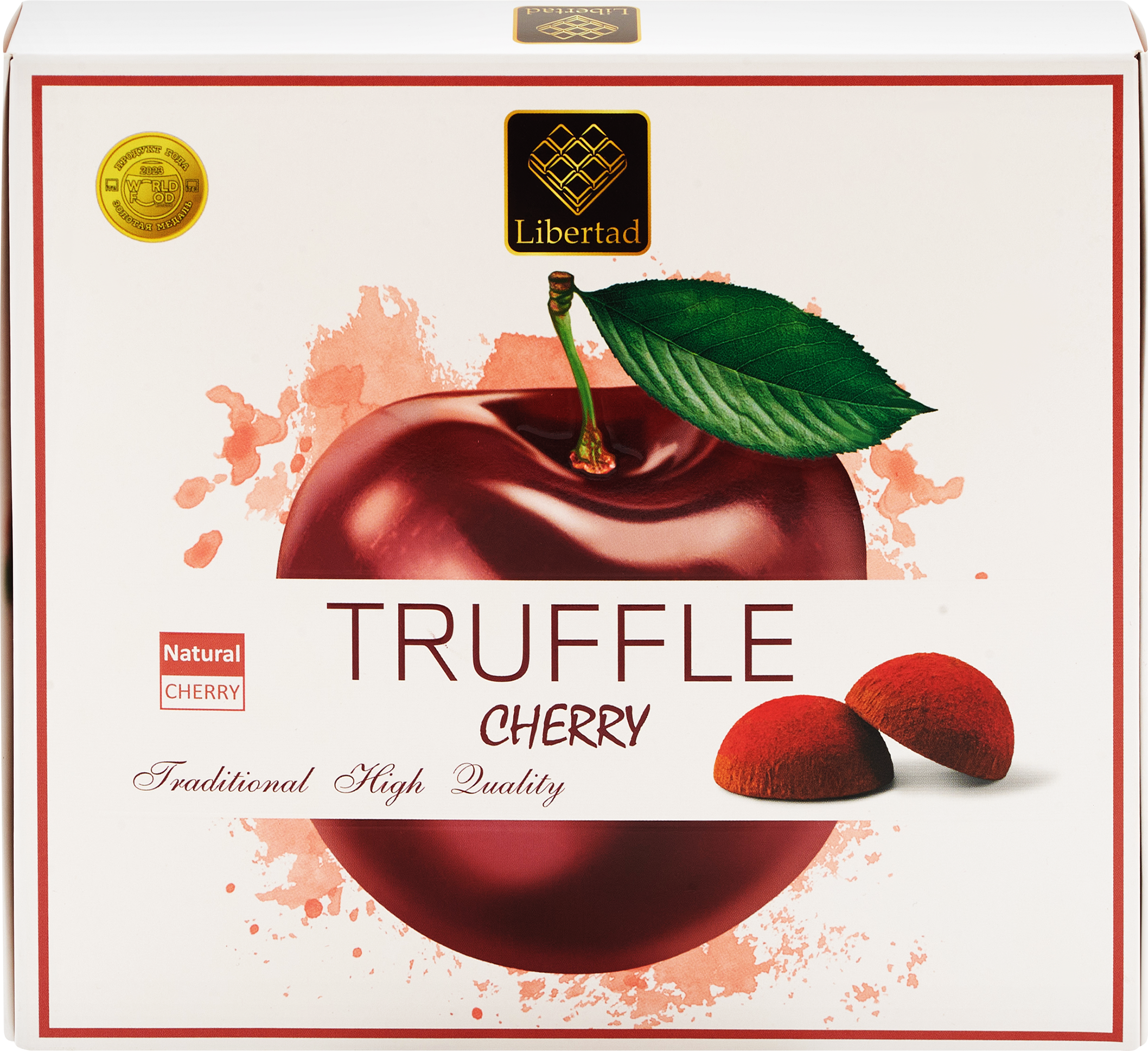 Изображение товара Трюфели LIBERTAD в вишневой обсыпке 120г шоколадные конфеты с вишней