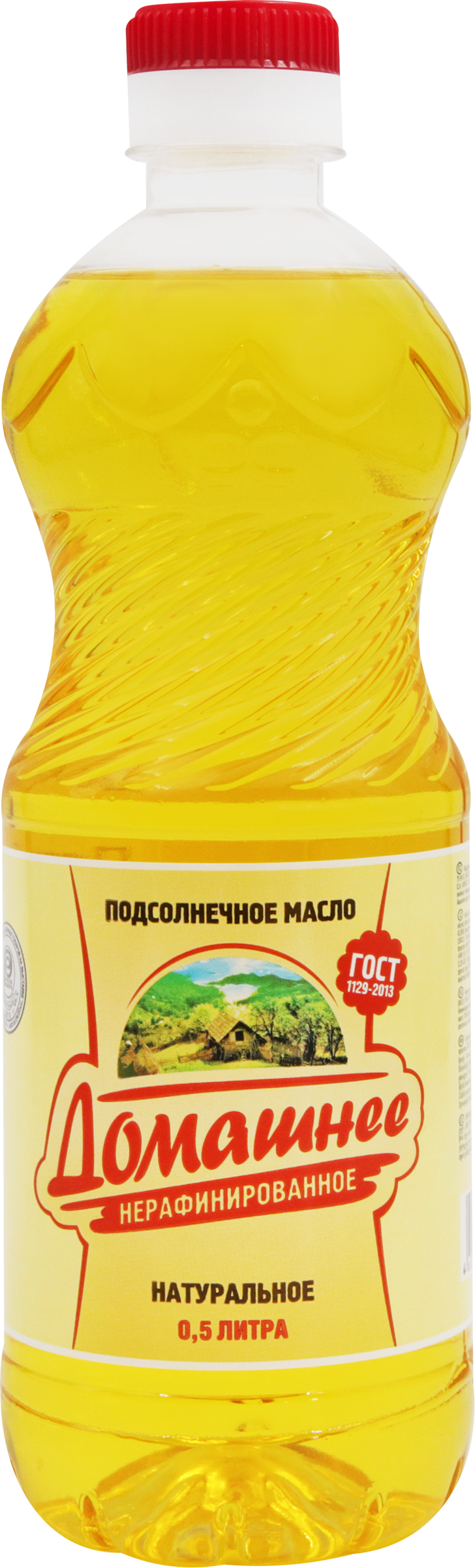 Изображение товара Масло подсолнечное нерафинированное 500мл для выпечки и заправки