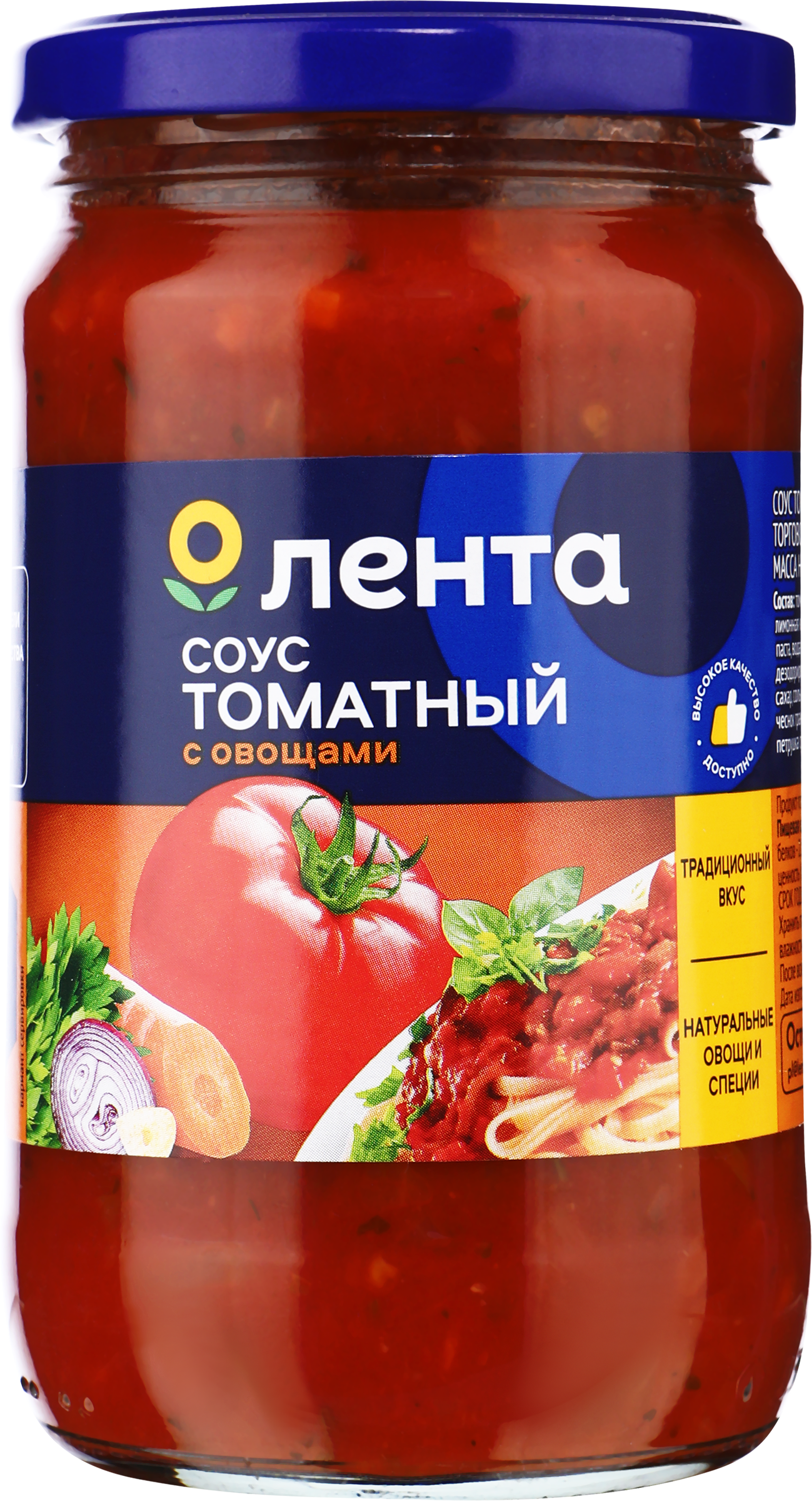 Изображение товара Соус томатный ЛЕНТА с овощами, 350г