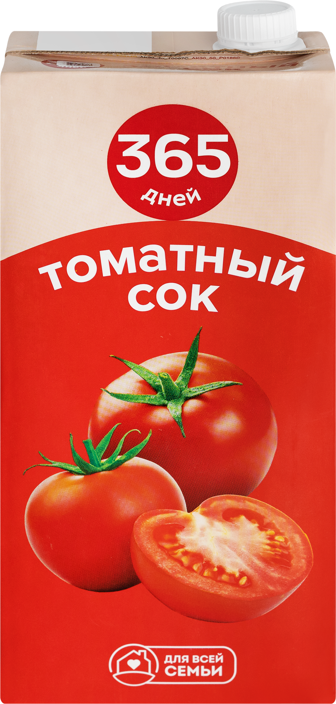 Изображение товара Сок 365 ДНЕЙ Томатный с солью, 1.95л