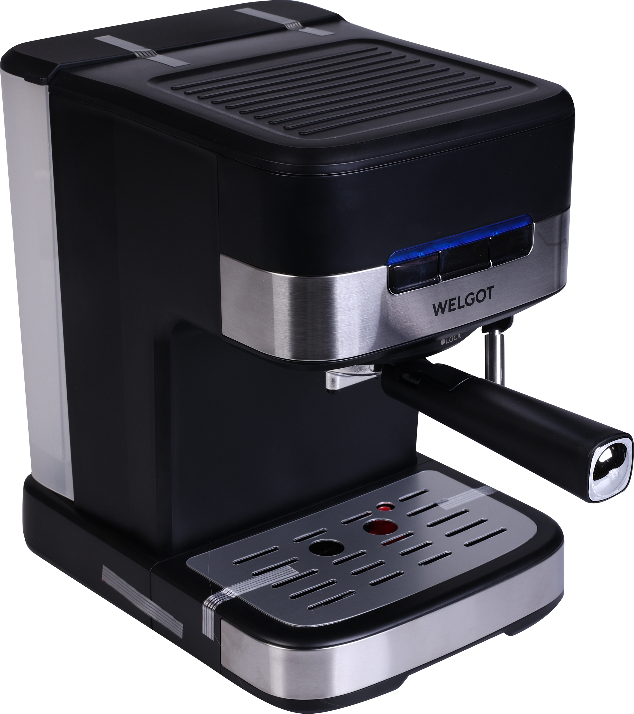 Изображение товара Кофеварка рожковая WELGOT Inox, 15 бар, Модель CM8501EE-GS