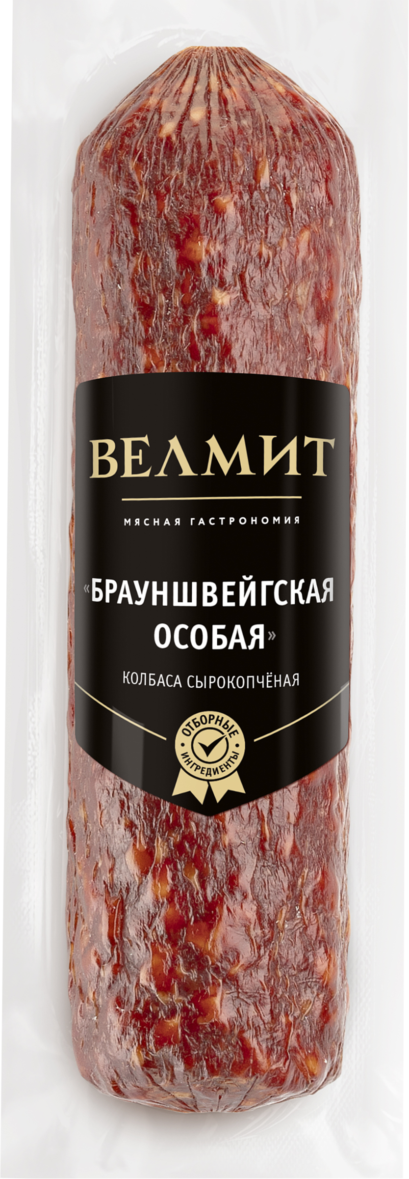 Изображение товара Колбаса сырокопченая ВЕЛМИТ Брауншвейгская особая, 200г
