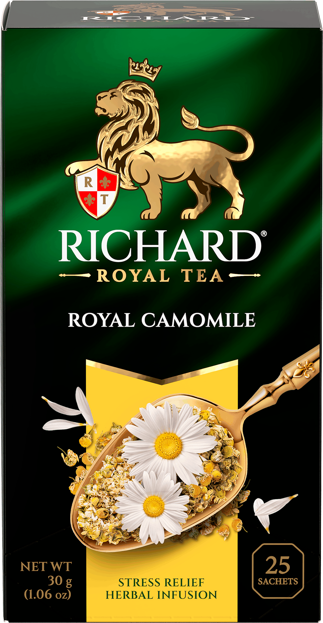 Изображение товара Напиток чайный RICHARD Royal Camomile Stress Relief фруктово-травяной, 25пак