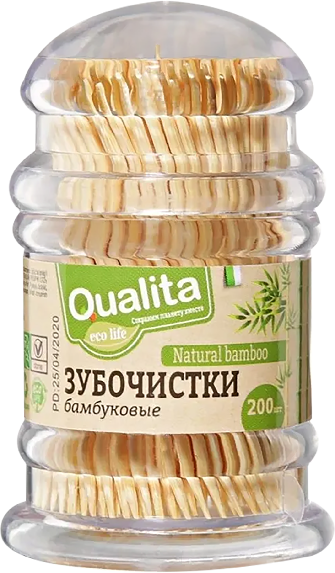 Изображение товара Зубочистки QUALITA бамбуковые, 200шт