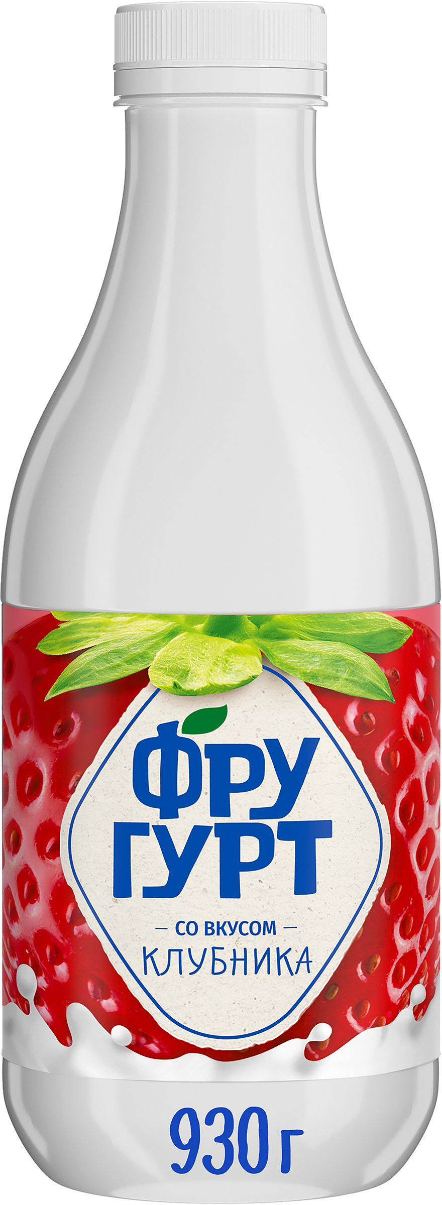 Изображение товара Кисломолочный напиток ФРУГУРТ со вкусом клубники 1%, 930г