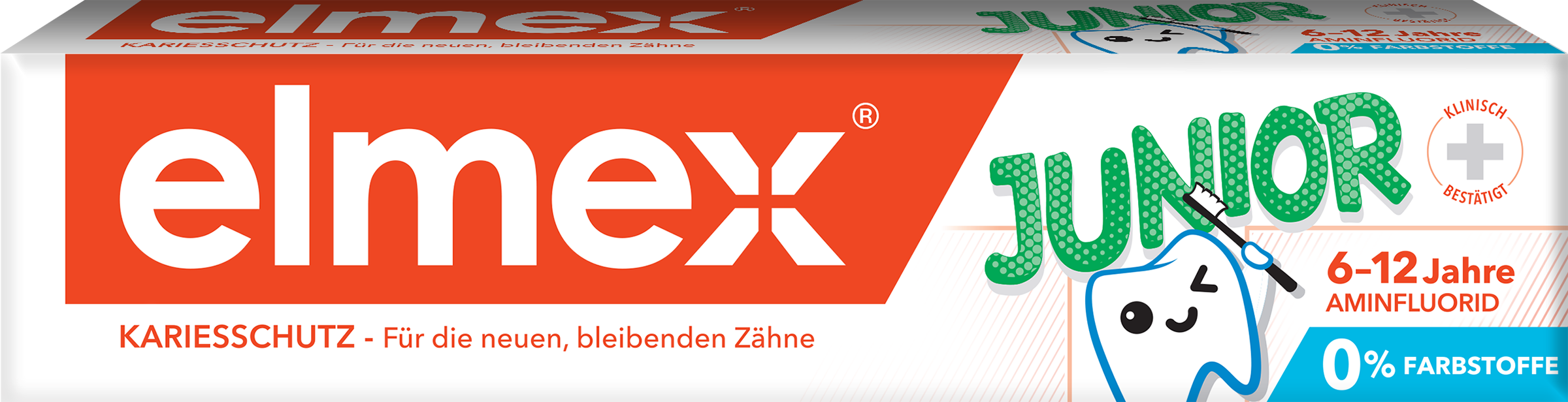 Изображение товара Зубная паста для детей ELMEX Junior защита от кариеса 75мл для 6-12 лет