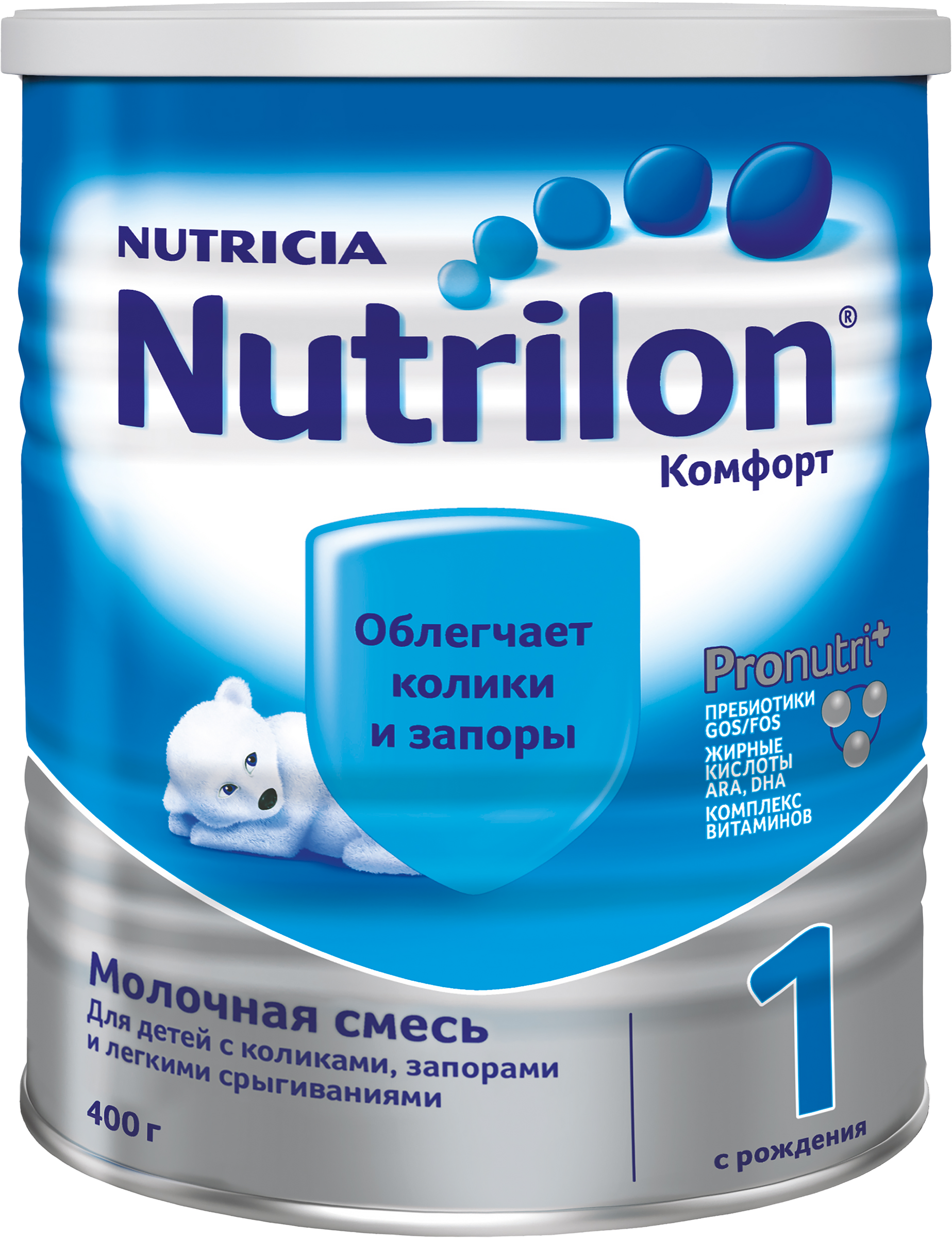 Изображение товара Nutrilon Комфорт 1 молочная смесь для новорожденных 400г с 0 месяцев