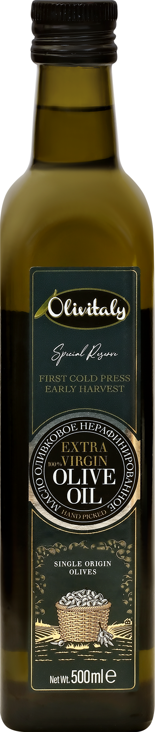 Изображение товара Масло оливковое OLIVITALY нерафинированное высшего качества 500мл