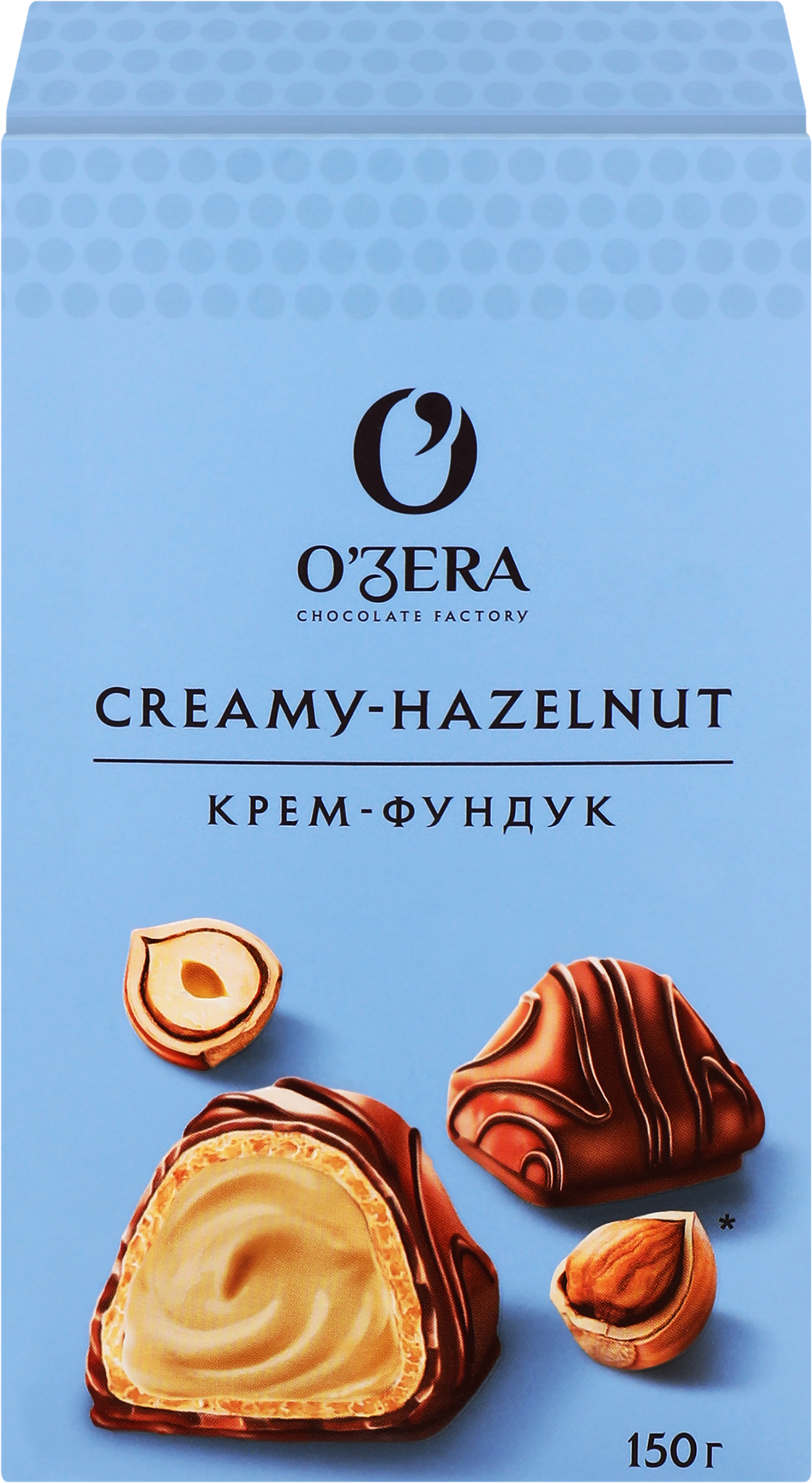 Изображение товара Конфеты вафельные O'ZERA с молочно-ореховой начинкой в молочном шоколаде 150г
