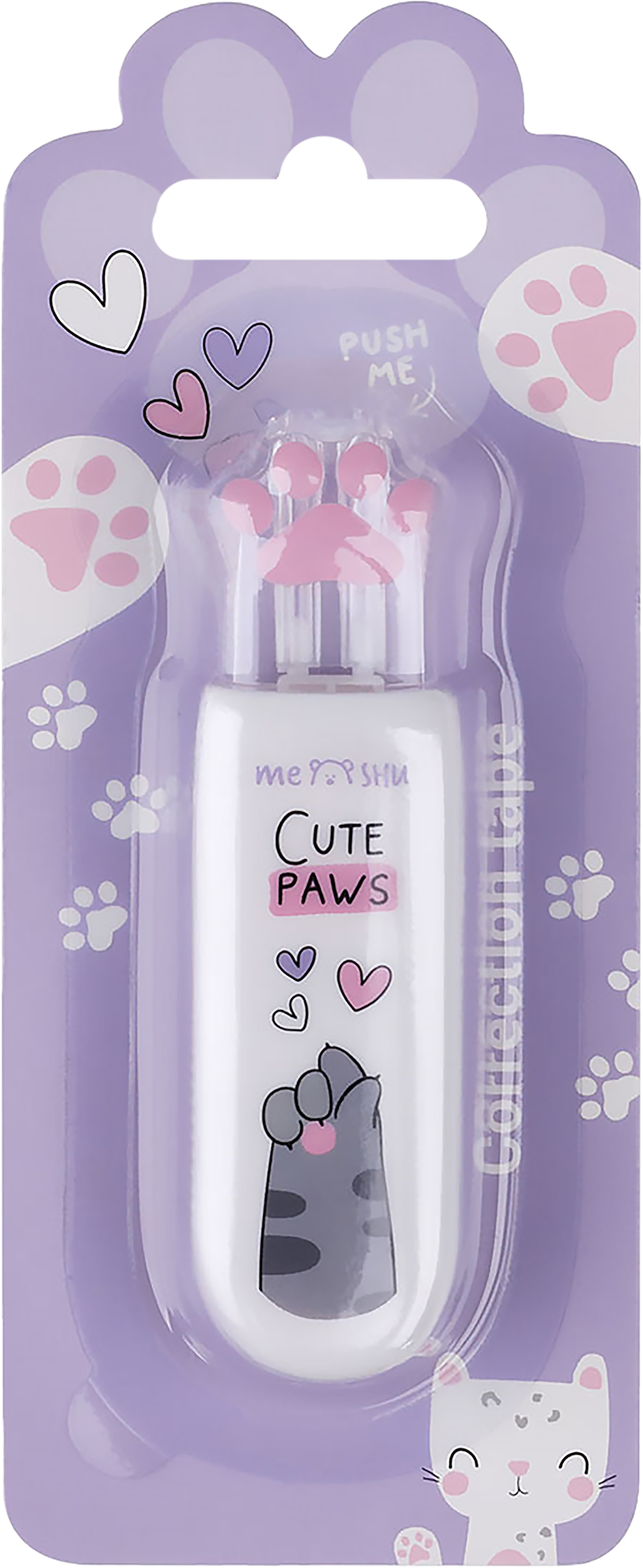 Изображение товара Лента корректирующая MESHU Cute Paw, в форме милой лапки, Арт. 359576