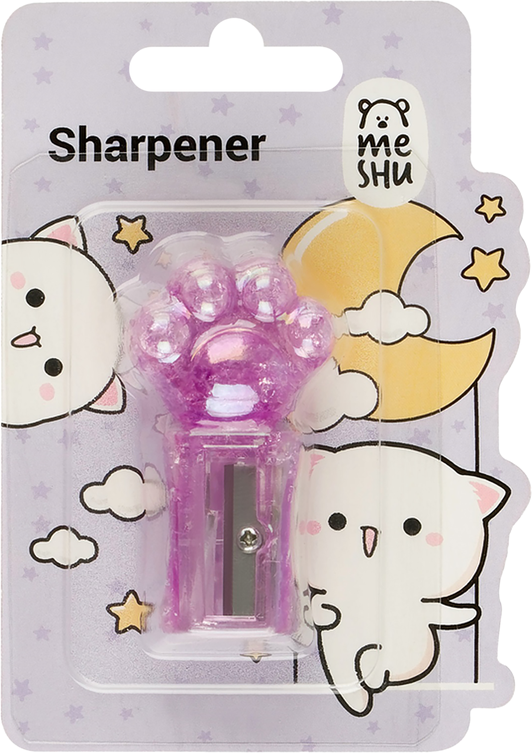 Изображение товара Точилка MESHU Cute paw, 1 отверстие, в ассортименте