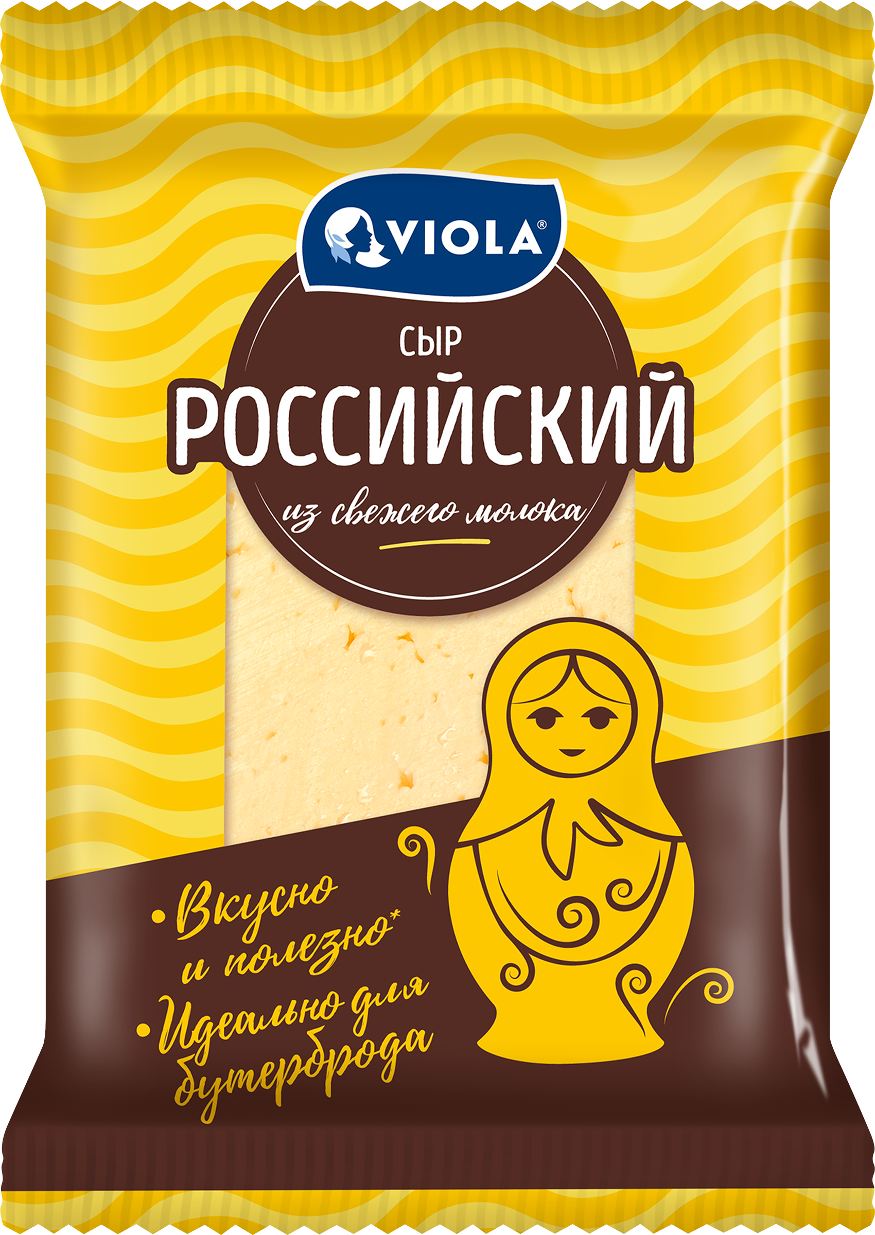 Изображение товара Сыр полутвердый VIOLA Российский 50%, без змж, 350г