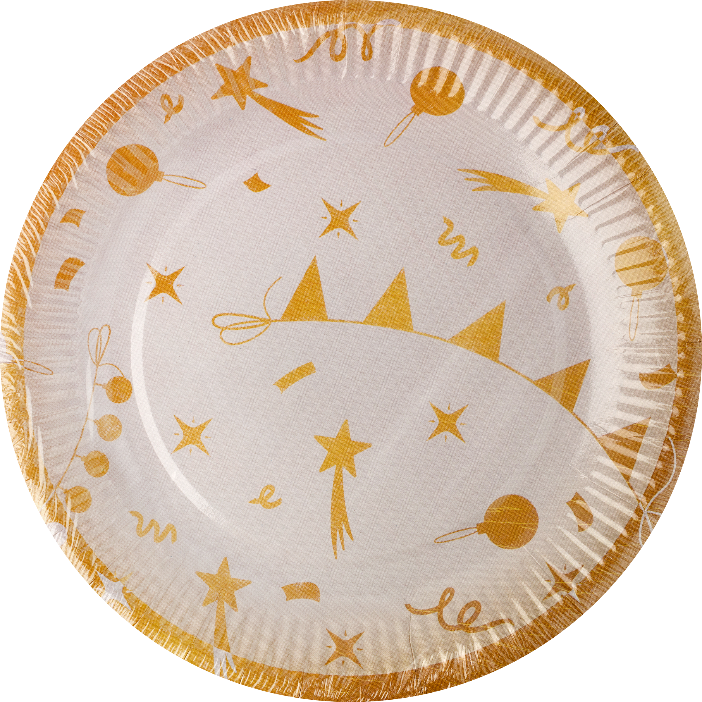 Изображение товара Набор бумажных тарелок НД ПЛЭЙ Новогодние украшения 23см 6 шт стильная сервировка стола