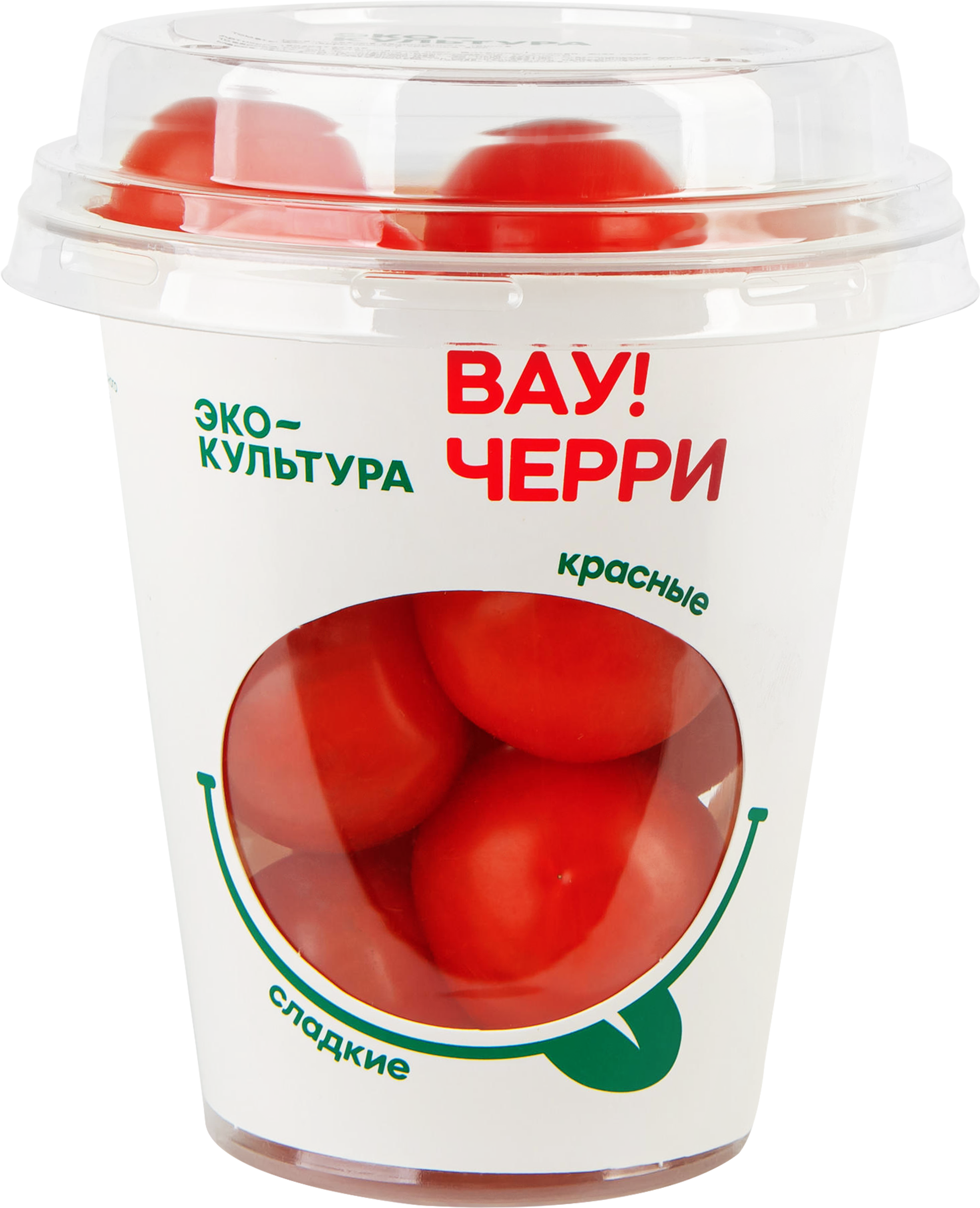 Изображение товара Томаты черри ВАУ круглые красные 200г свежие для салатов и закусок