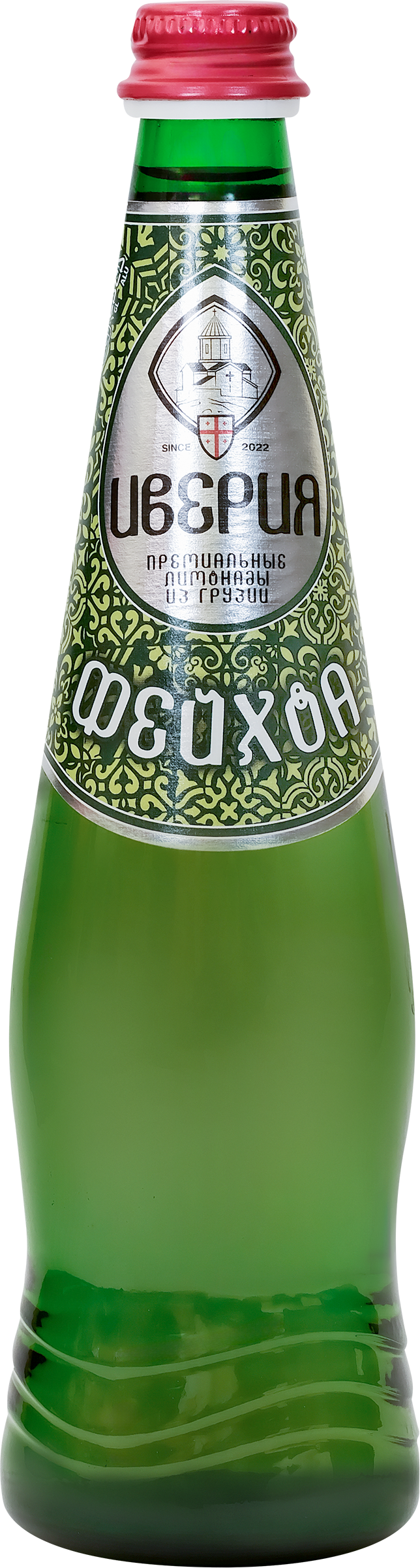 Изображение товара ИВЕРИЯ Лимонад с ароматом Фейхоа газированный 0.48л Грузия